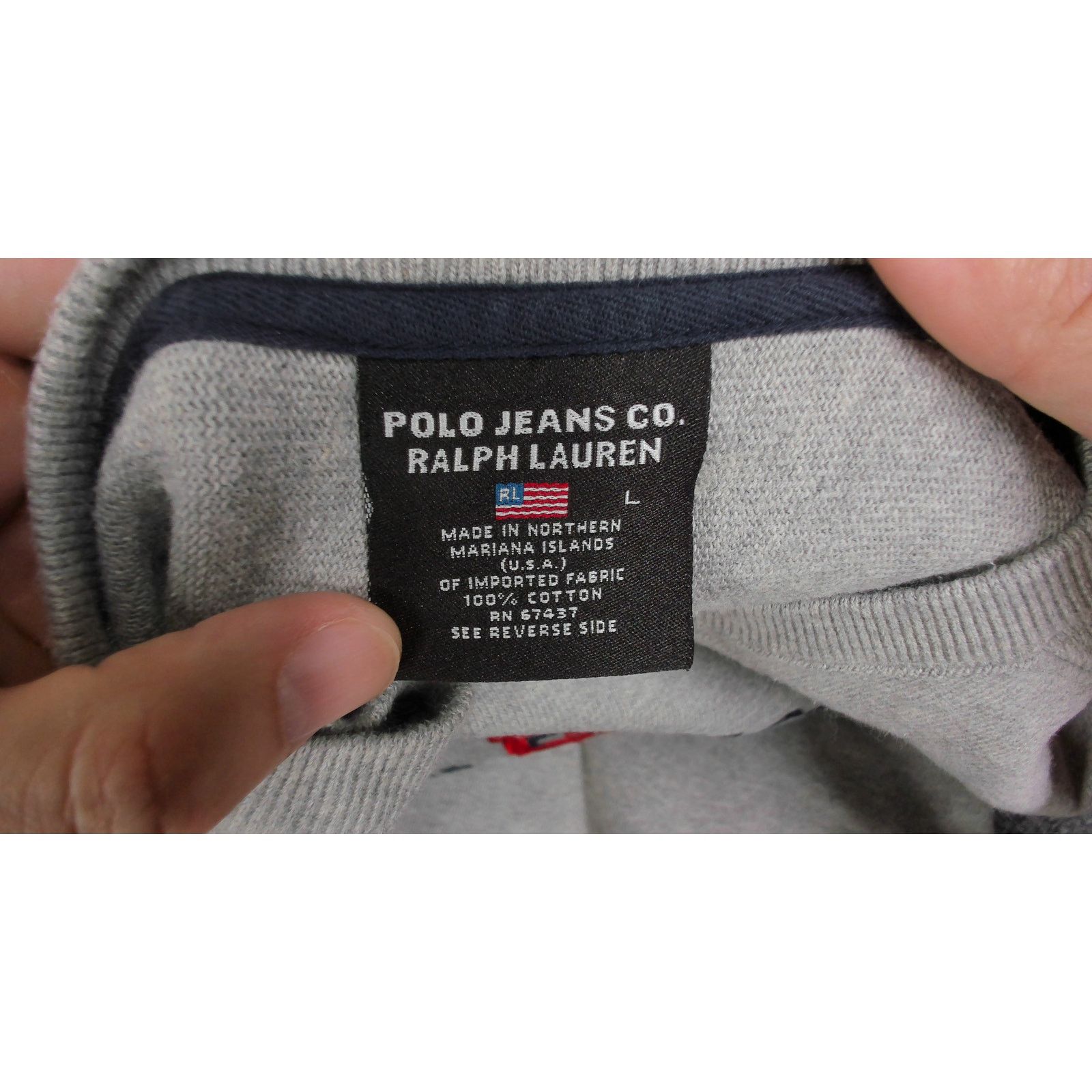 Ralph Lauren Y2K Ralph Lauren Polo Jeans Heavyweight Varsity Thermal XL Size US XL / EU 56 / 4 - 7 Thumbnail