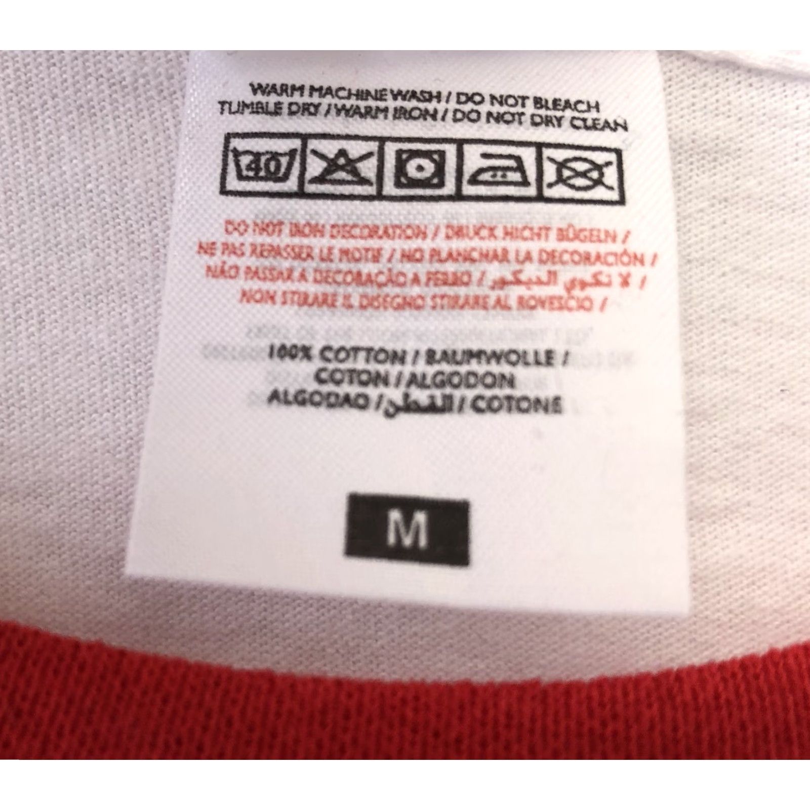 Etro VINTAGE legit babes Ringer T-Shirt Womens Medium Red Retro 70s Style Script NWOT Size M / US 6-8 / IT 42-44 - 4 Thumbnail