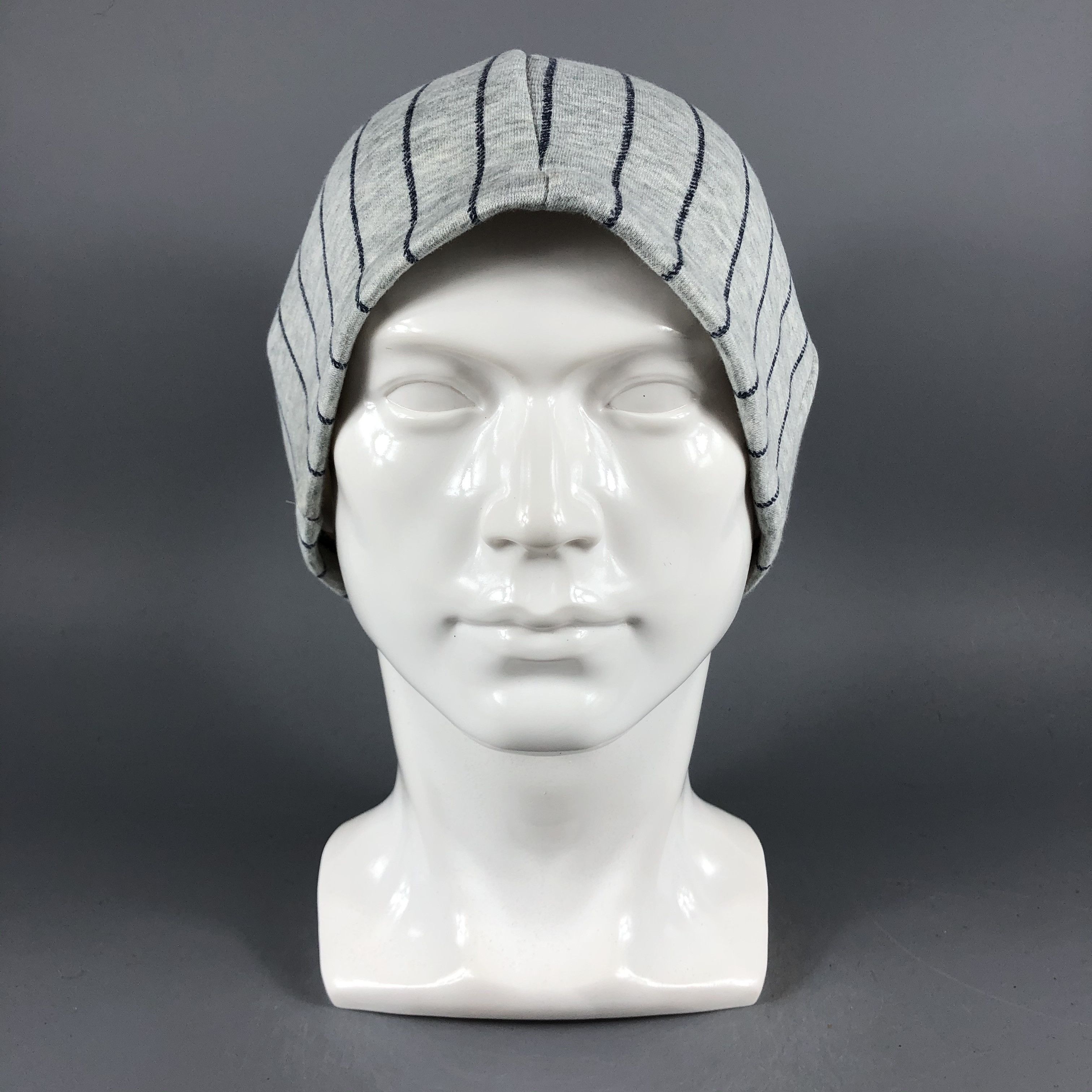 Japanese Brand × Vintage Unknown Stripe Cuffless Beanie Snow Hat Snow Cap -D975 Size ONE SIZE - 6 Thumbnail