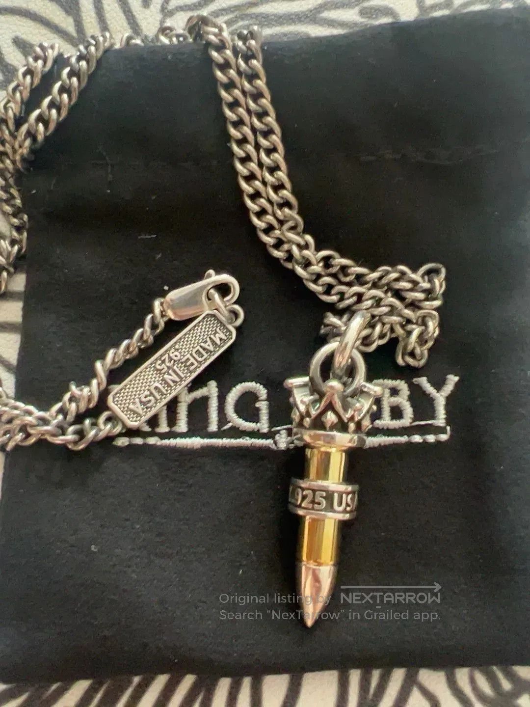 King Baby Studio Kingbaby .22 Bullet Necklace. Size ONE SIZE - 5 Thumbnail