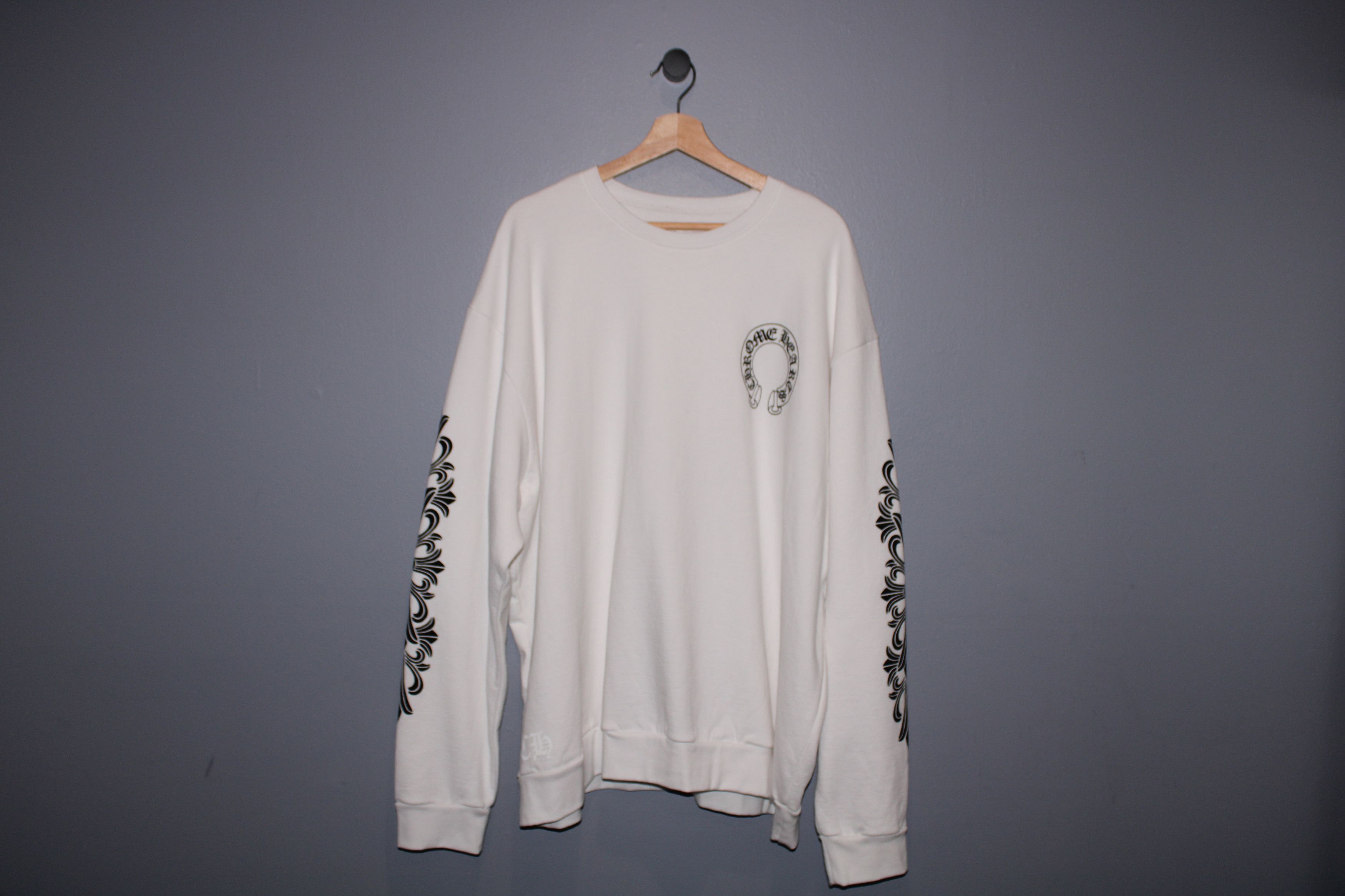 Chrome Hearts CHROME HEARTS HORSESHOE FLORAL CREWNECK Size US XXL / EU 58 / 5 - 1 Thumbnail