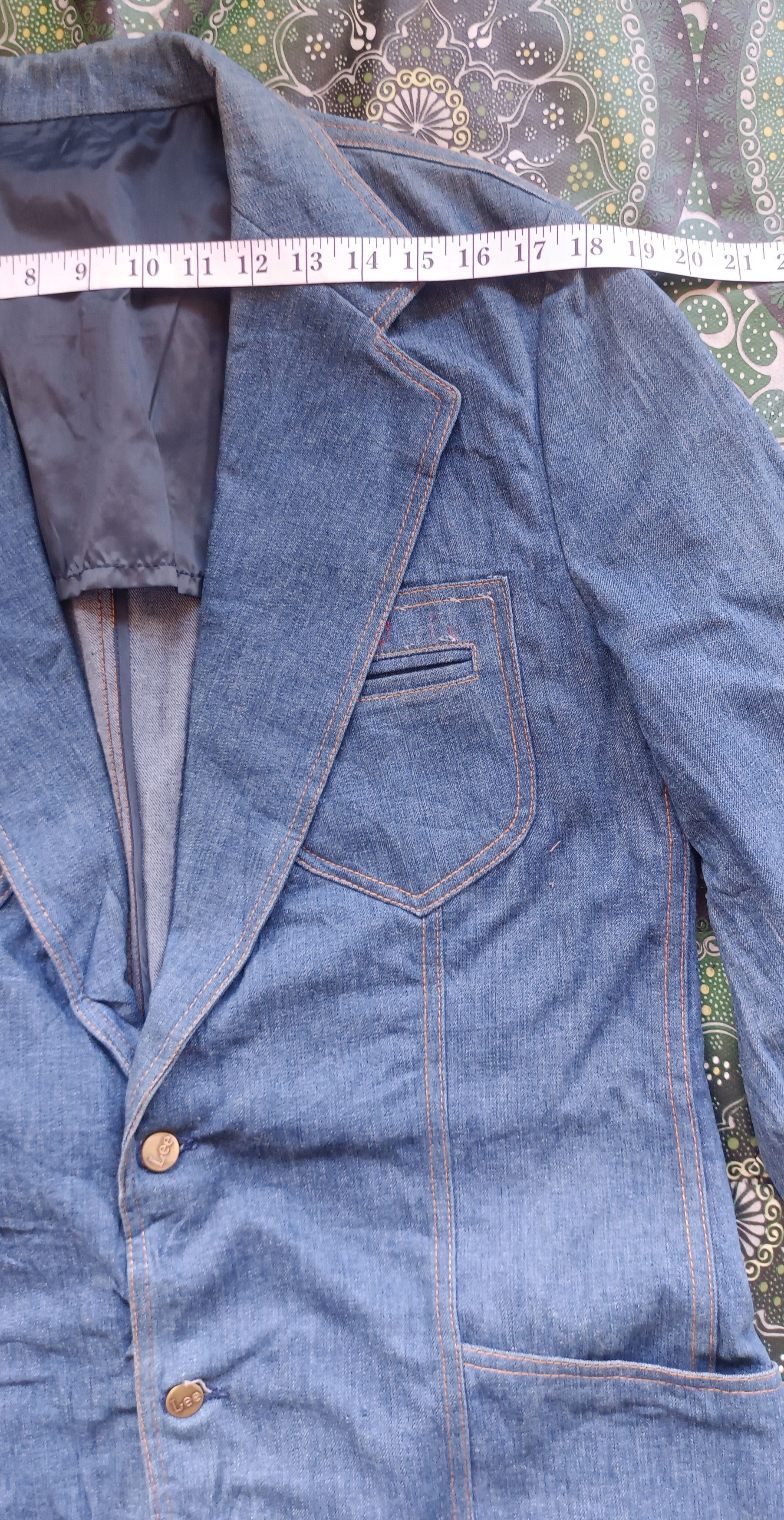 Lee Rare🔥🔥 70s Lee Denim Men Blazer Size US M / EU 48-50 / 2 - 9 Thumbnail