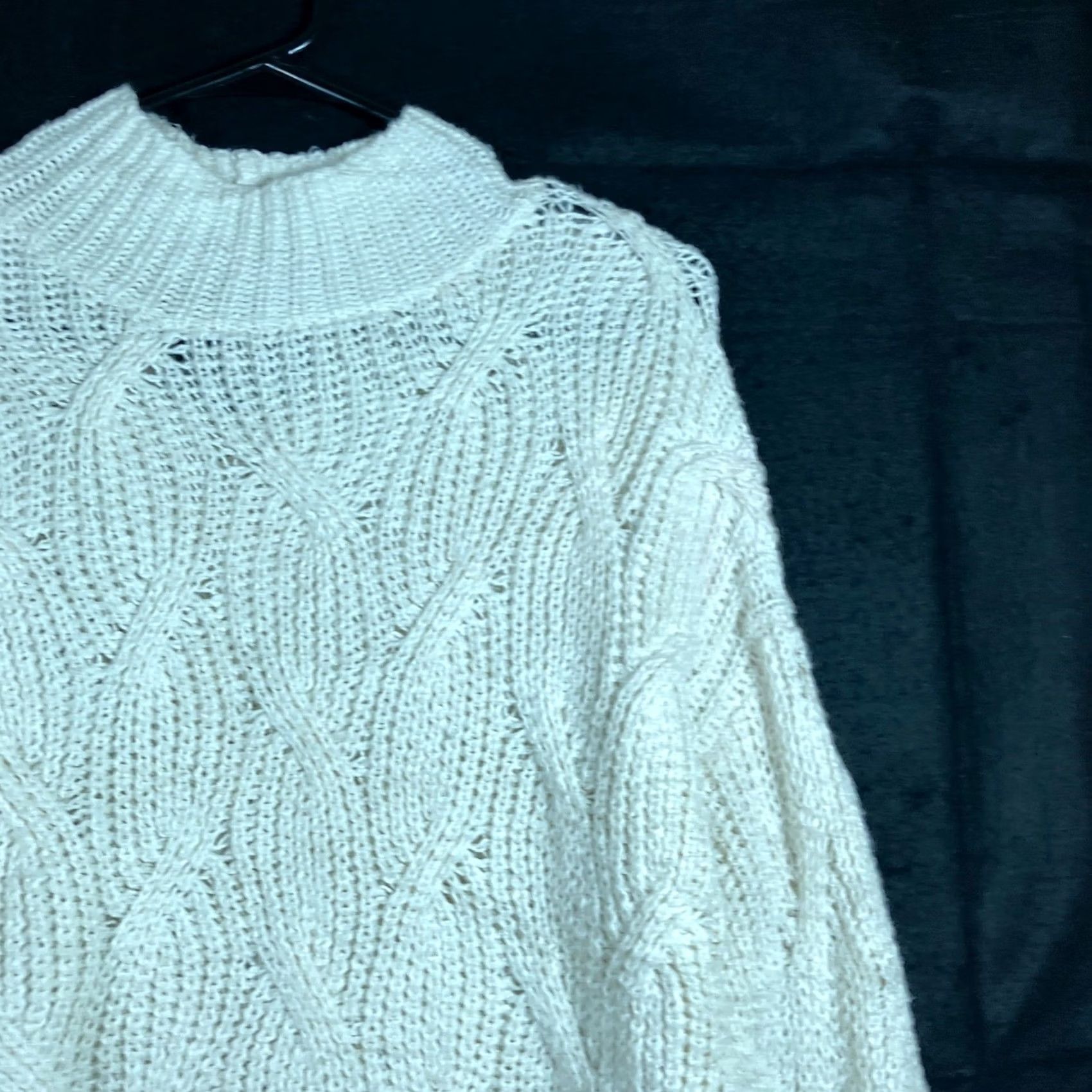American Eagle Outfitters American Eagle Womens Sweater Cream Mock Neck Knitted Long Sleeve Cotton M Pullover Casual Workwear Boho Preppy 90s? (Please remove uncertain items) Size M / US 6-8 / IT 42-44 - 5 Thumbnail