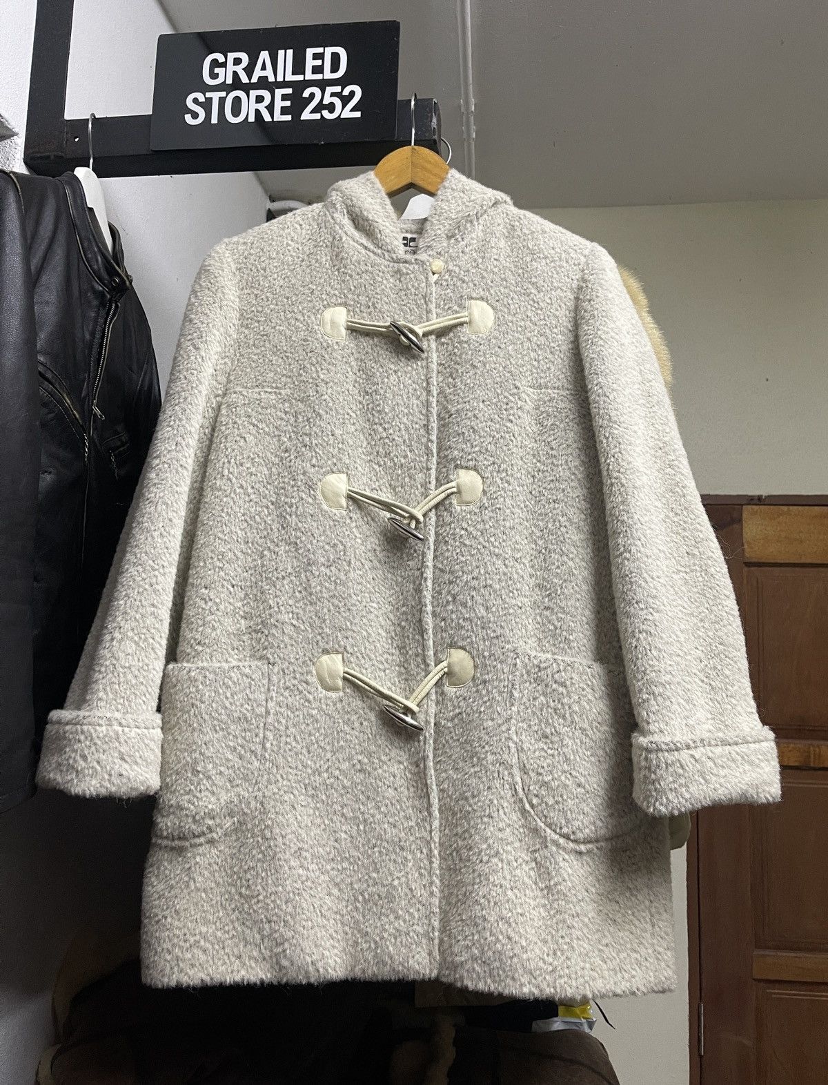 Courreges Courreges Luxury Mohair Coat Size L / US 10 / IT 46 - 1 Thumbnail