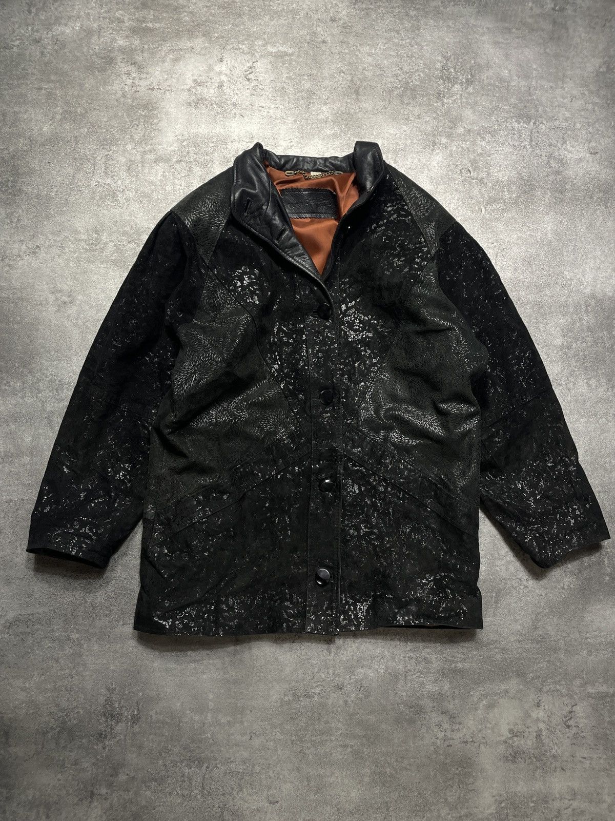 Vintage RARE🔥Vintage Y2K Real Genuine Leather Jacket Avant Garde Size XL / US 12-14 / IT 48-50 - 1 Thumbnail