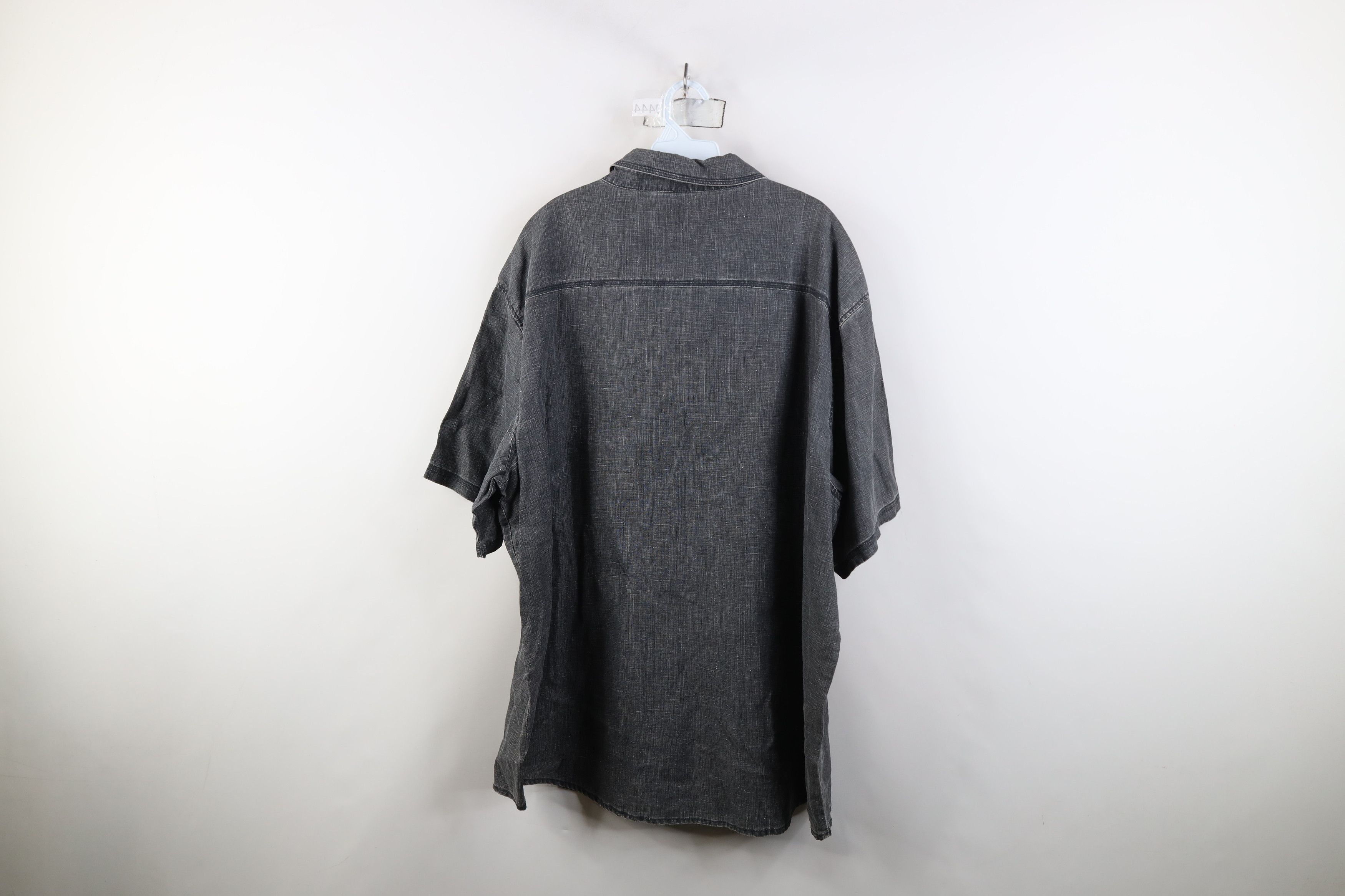 Pelle Pelle Vintage 90s Y2K Pelle Pelle Chambray Linen Button Shirt Size US XXL / EU 58 / 5 - 14 Thumbnail