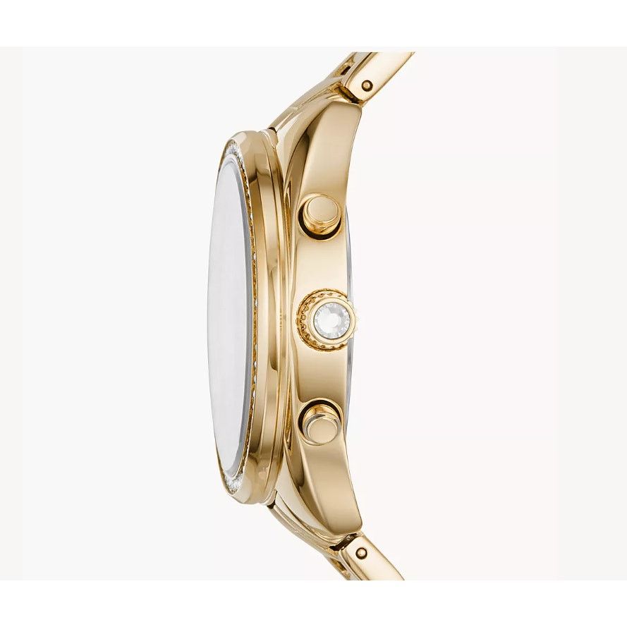Fossil Fossil BQ3658 Women Gold-Toned Analogue Chronograph Watch Size 34 - 4 Thumbnail