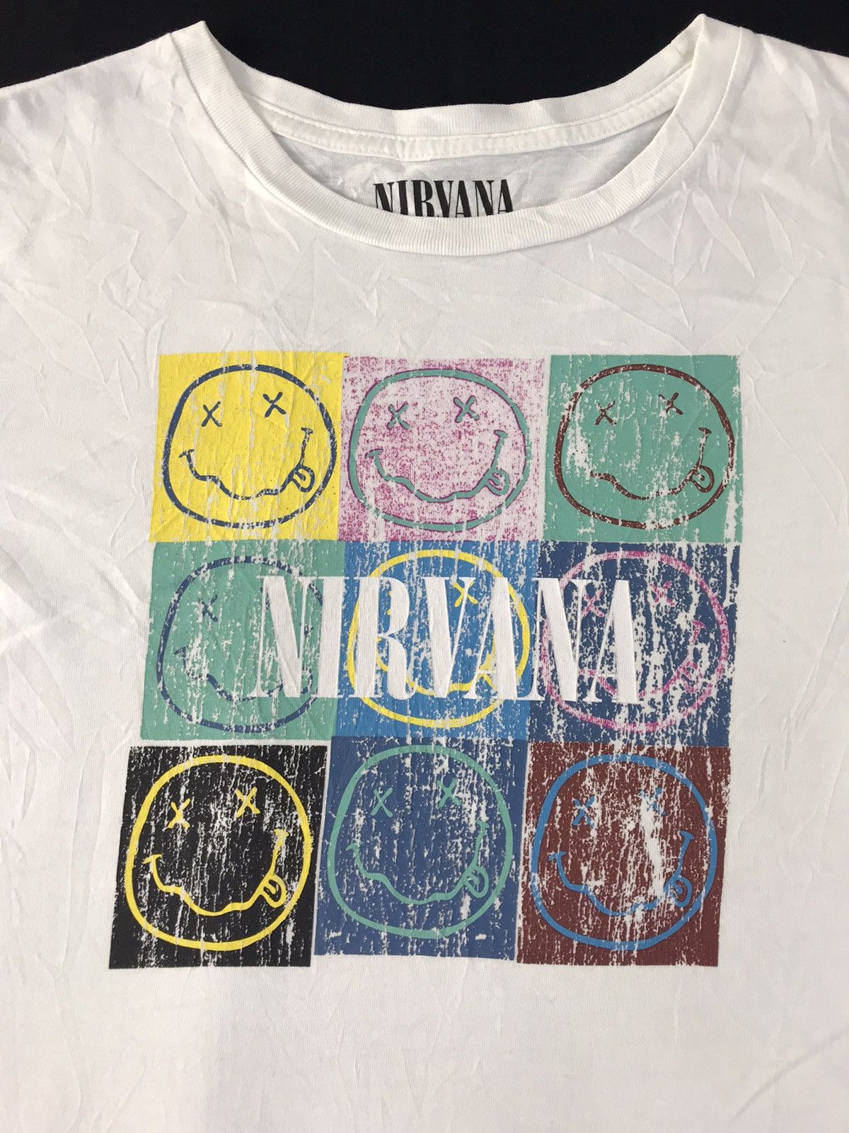 Other Nirvana Kurt Cobain Grunge Rock Smiley Face Printed Tee Size S / US 4 / IT 40 - 4 Thumbnail