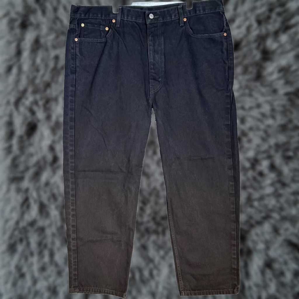 Levi's VINTAGE Levis 550 Jeans Mens 44x30 Black Relaxed Fit Tapered Leg Denim Zip Fly Size US 44 / EU 60 - 1 Thumbnail
