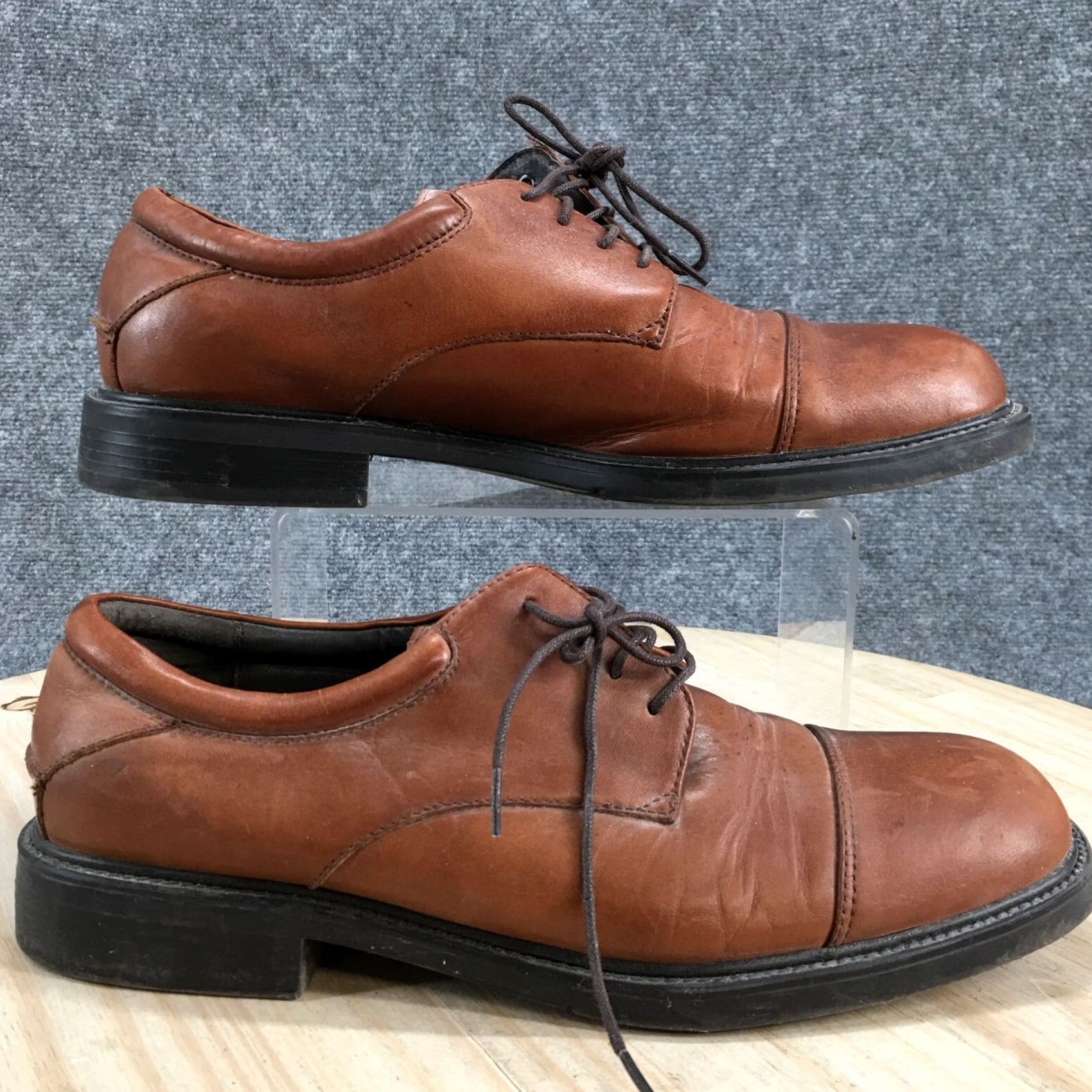 Nunn Bush Nunn Bush Maxwell Dress Cap Toe Oxford Shoes Mens 9.5 M Brown Leather Size ONE SIZE - 2 Thumbnail