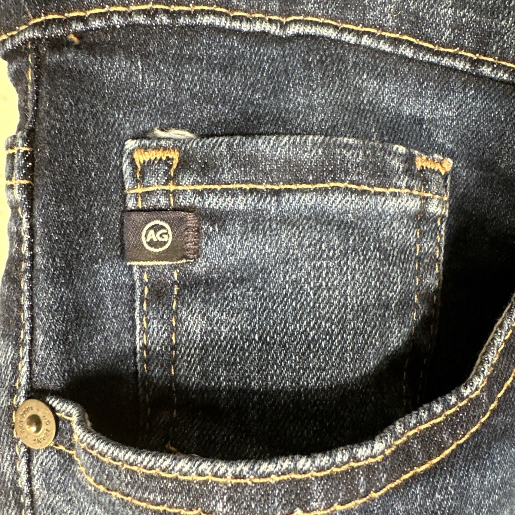 Vintage AG Adriano Goldschmied Jeans Womens 30 Prima AG Cigarette Leg Denim Solid Blue 5-Pocket Ankle Mid Rise 28in Inseam Cotton Spandex Jeans Womens Size 30" / US 8 / IT 44 - 5 Thumbnail