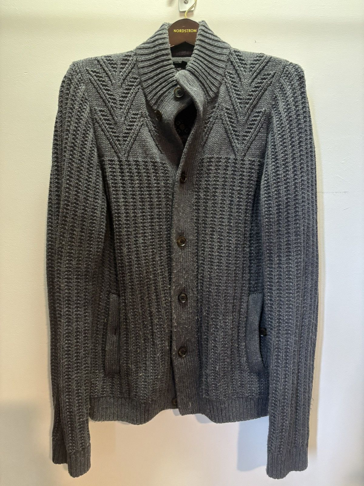 Ted Baker Men’s Ted Baker Knitted Button-down Sweater Cardigan (XL) Size US XL / EU 56 / 4 - 1 Thumbnail