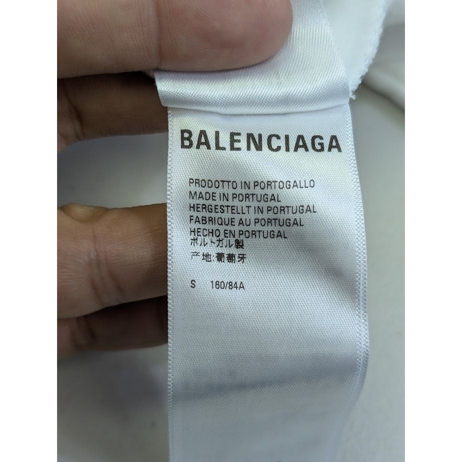 Balenciaga o1rshd1 Graphic-print Hoodie in White Size US S / EU 44-46 / 1 - 16 Thumbnail