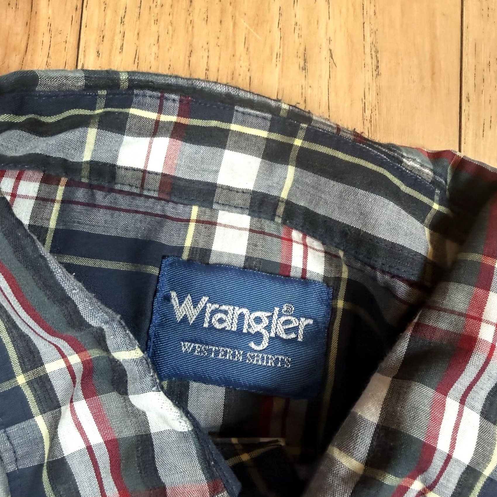 Wrangler VINTAGE Wrangler Plaid Pearl Snap Shirt XL Mens Blue Western Cowboy Rodeo Button-Up Size US XL / EU 56 / 4 - 3 Thumbnail