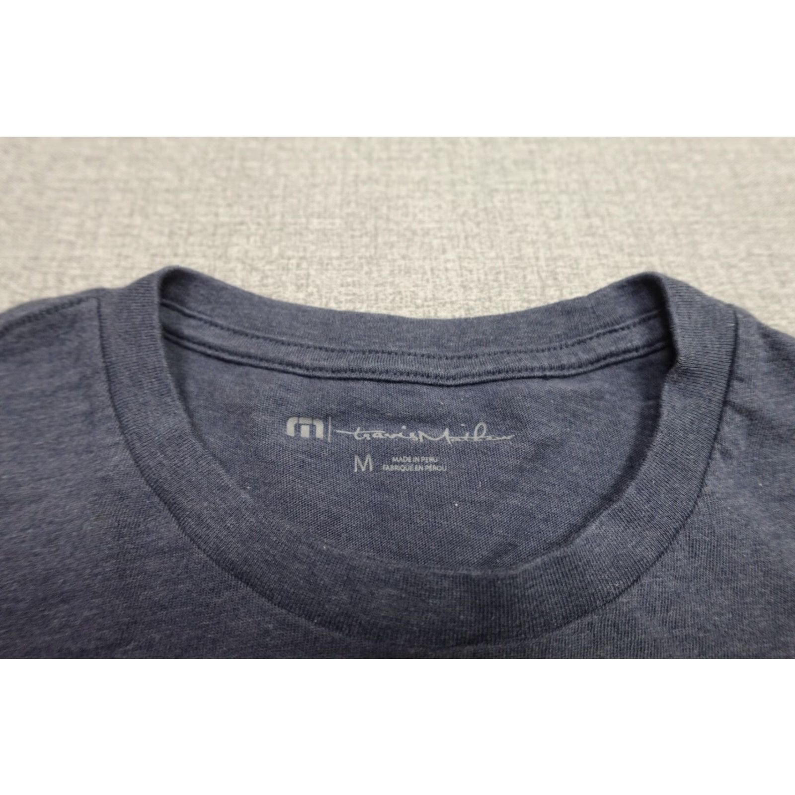 TravisMathew Travis Mathew Shirt Mens Medium Blue Pocket T-Shirt Stretch Comfort Golf Soft Size US M / EU 48-50 / 2 - 2 Thumbnail