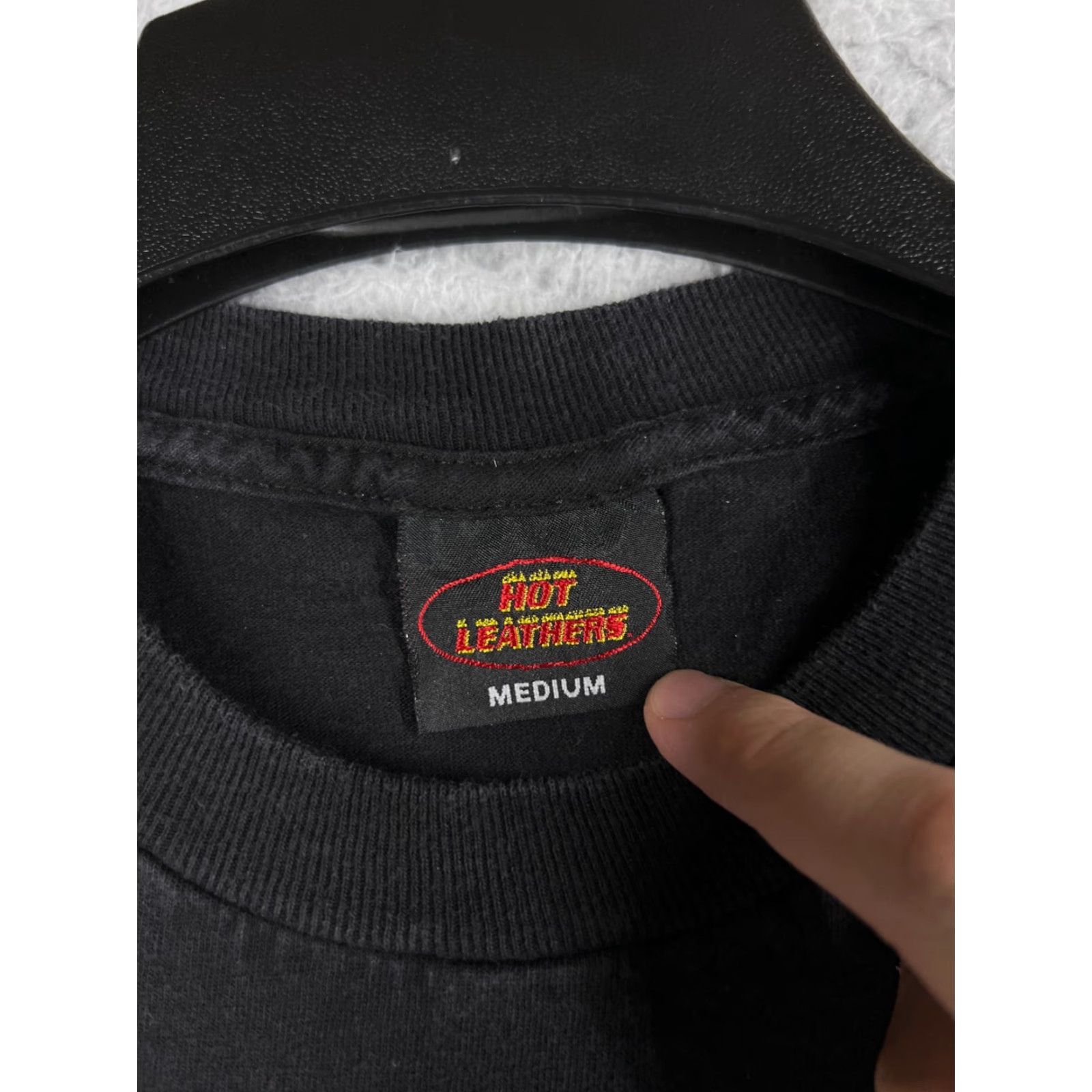 Vintage VINTAGE Hot Leathers Women's T-Shirt Casual Crew Neck Short Sleeve Cotton Black 2016 Black Hills Rally Buffalo Chip Music Motorcycle Women Size L / US 10 / IT 46 - 3 Thumbnail