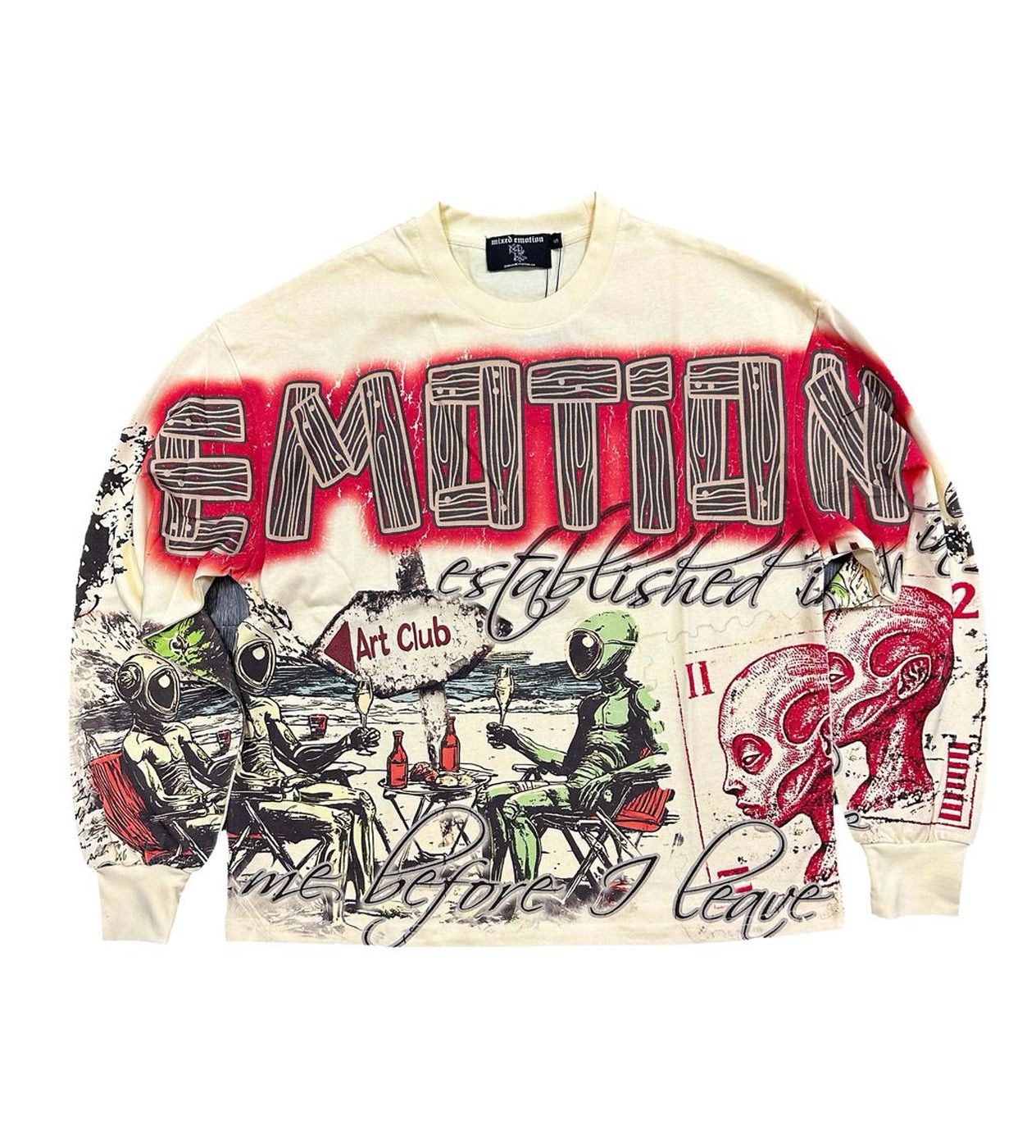 Other Mixed Emotions Art Club L/S Tee Cream Size US XL / EU 56 / 4 - 1 Thumbnail