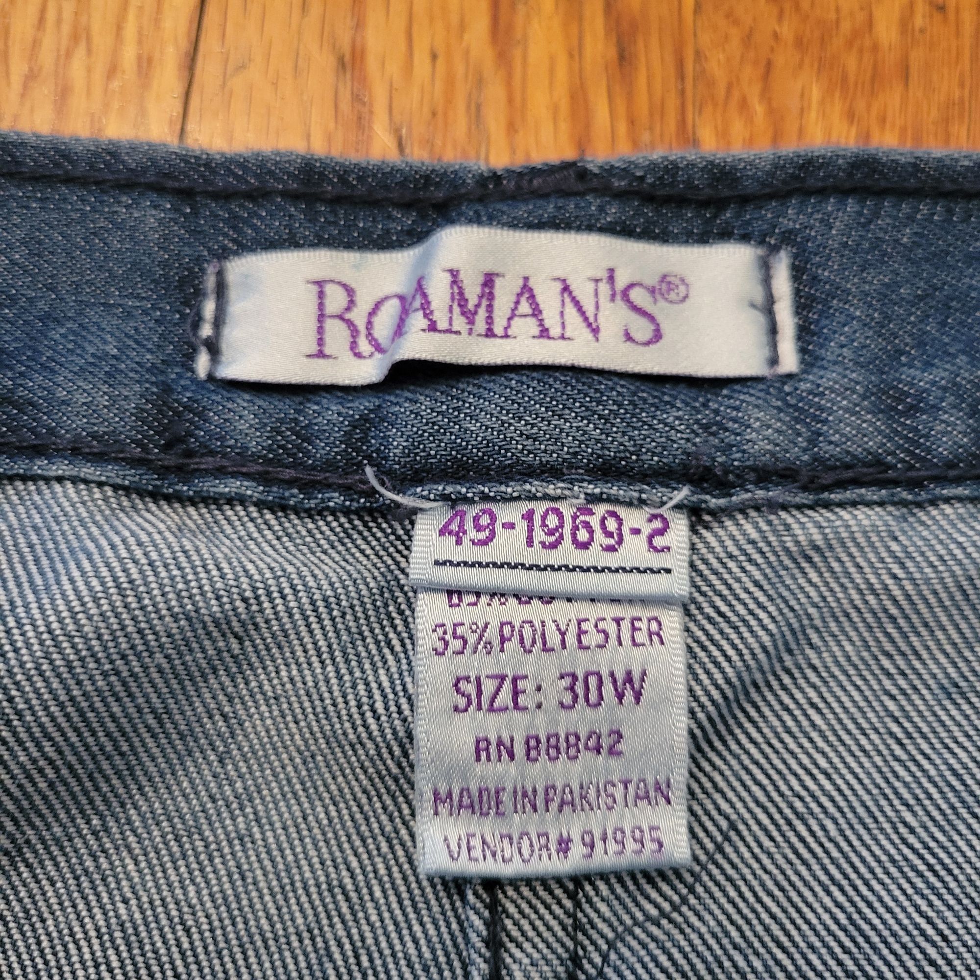 Other Roamans 30W Denim A Line Skirt Blue Jean Maxi Full Modest Ye Size 42" / US 20 - 2 Thumbnail