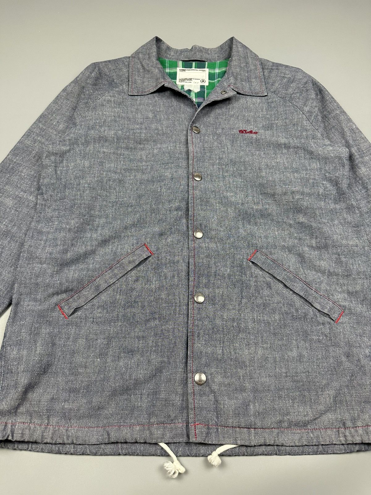 Designer × Japanese Brand Japanese Scanner Varsity Soft Denim Jacket Size US L / EU 52-54 / 3 - 4 Thumbnail
