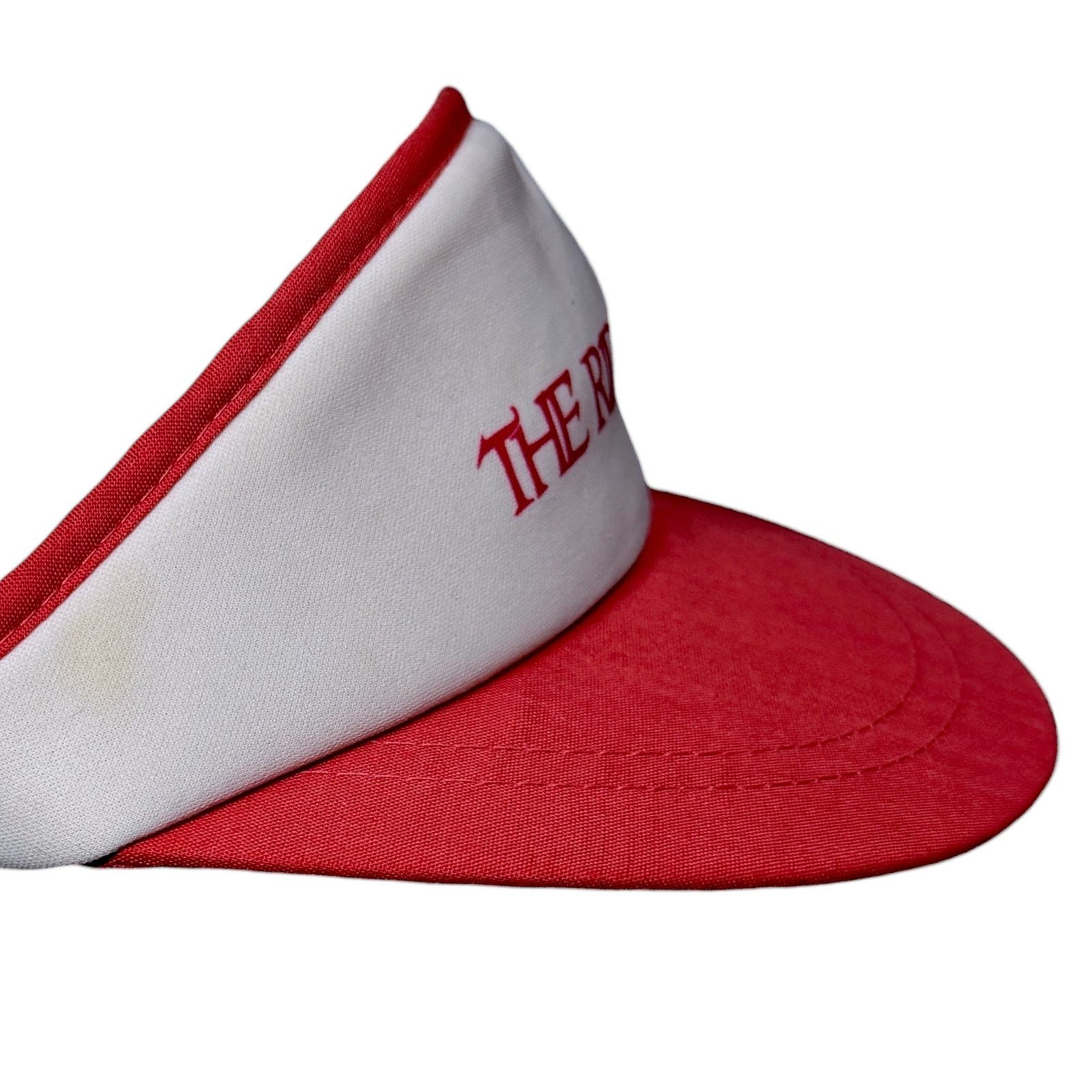 Hanes Vintage 80s The Ridge Tahoe Ski Resort Red White Hanes Visor Size ONE SIZE - 5 Thumbnail