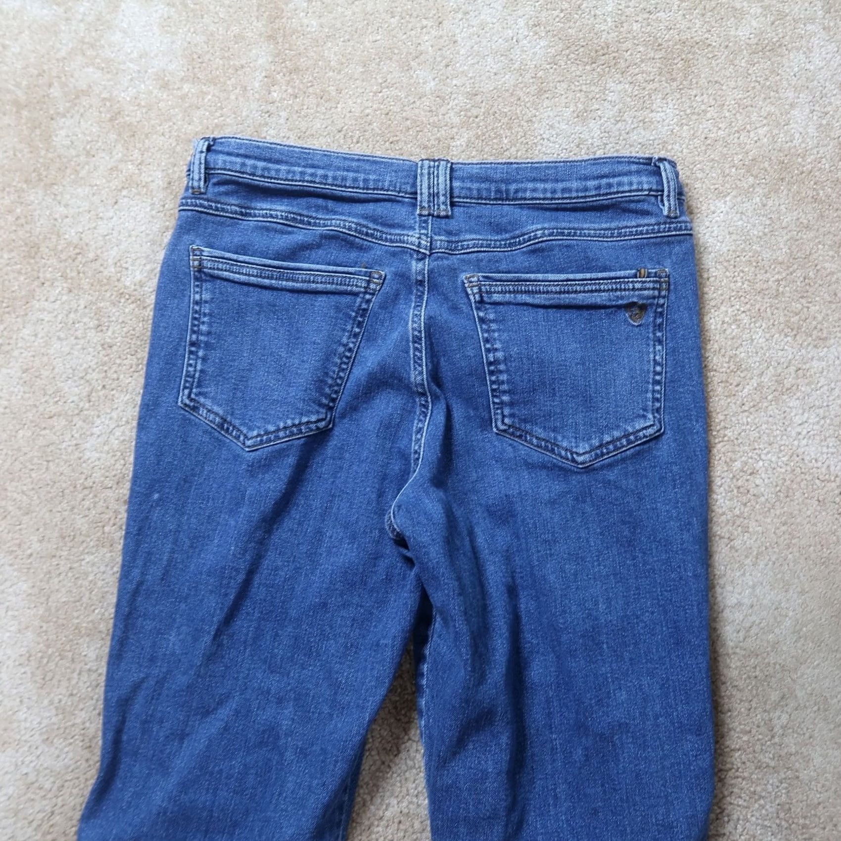 Denime Kuhl Jeans Women's 8 Blue Stretch Denim 5-Pocket Distressed Straight Leg Regular Rise Jeans Size 30" / US 8 / IT 44 - 7 Thumbnail