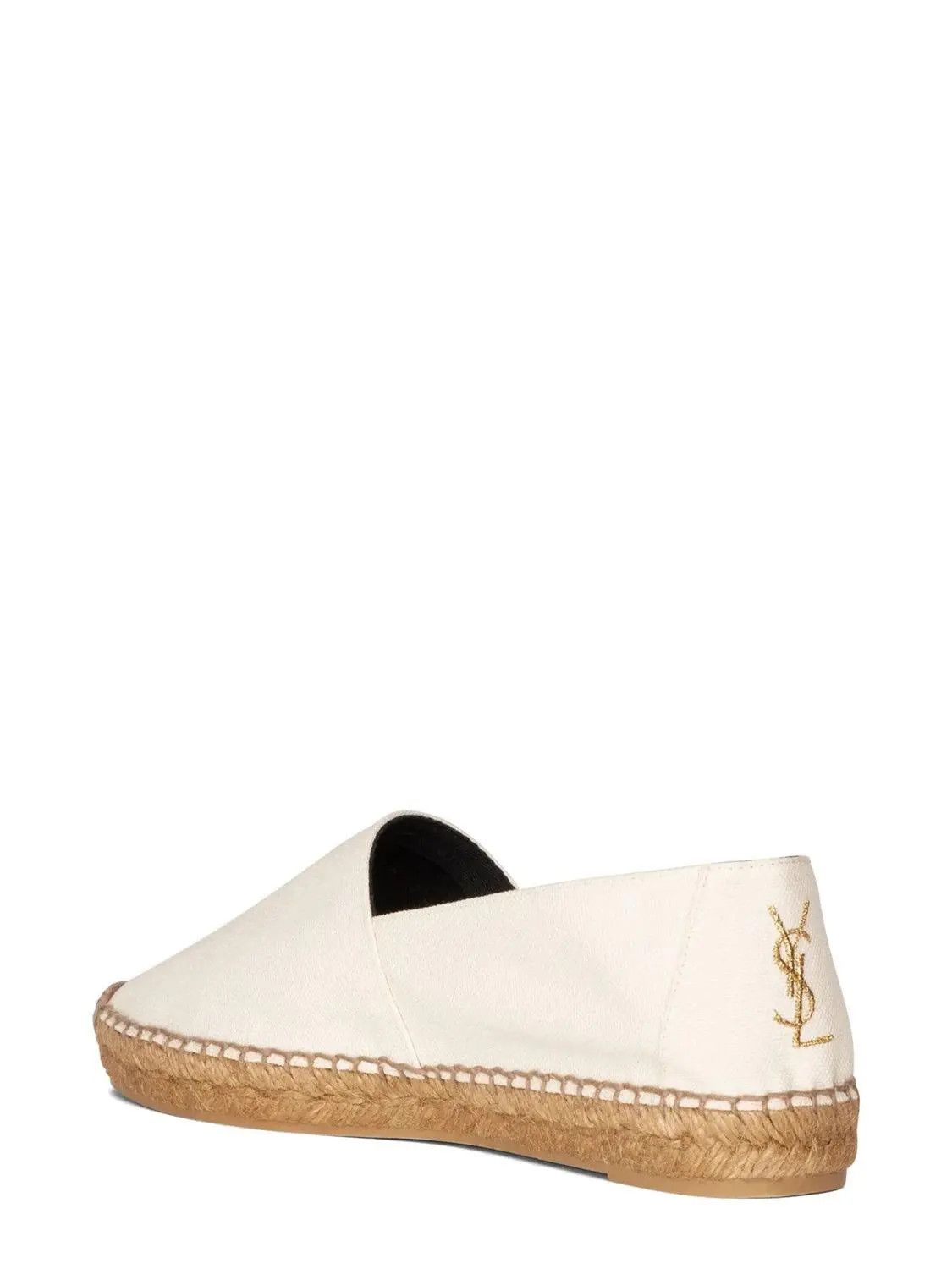 Saint Laurent Paris o1b1hav110824 Canvas Espadrilles in White Size US 10.5 / IT 40.5 - 3 Thumbnail