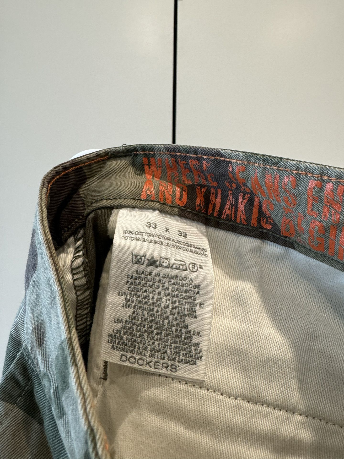 Dockers Dockers - Alpha Slim Camo pants (Skateboarding line) Size US 33 - 4 Thumbnail