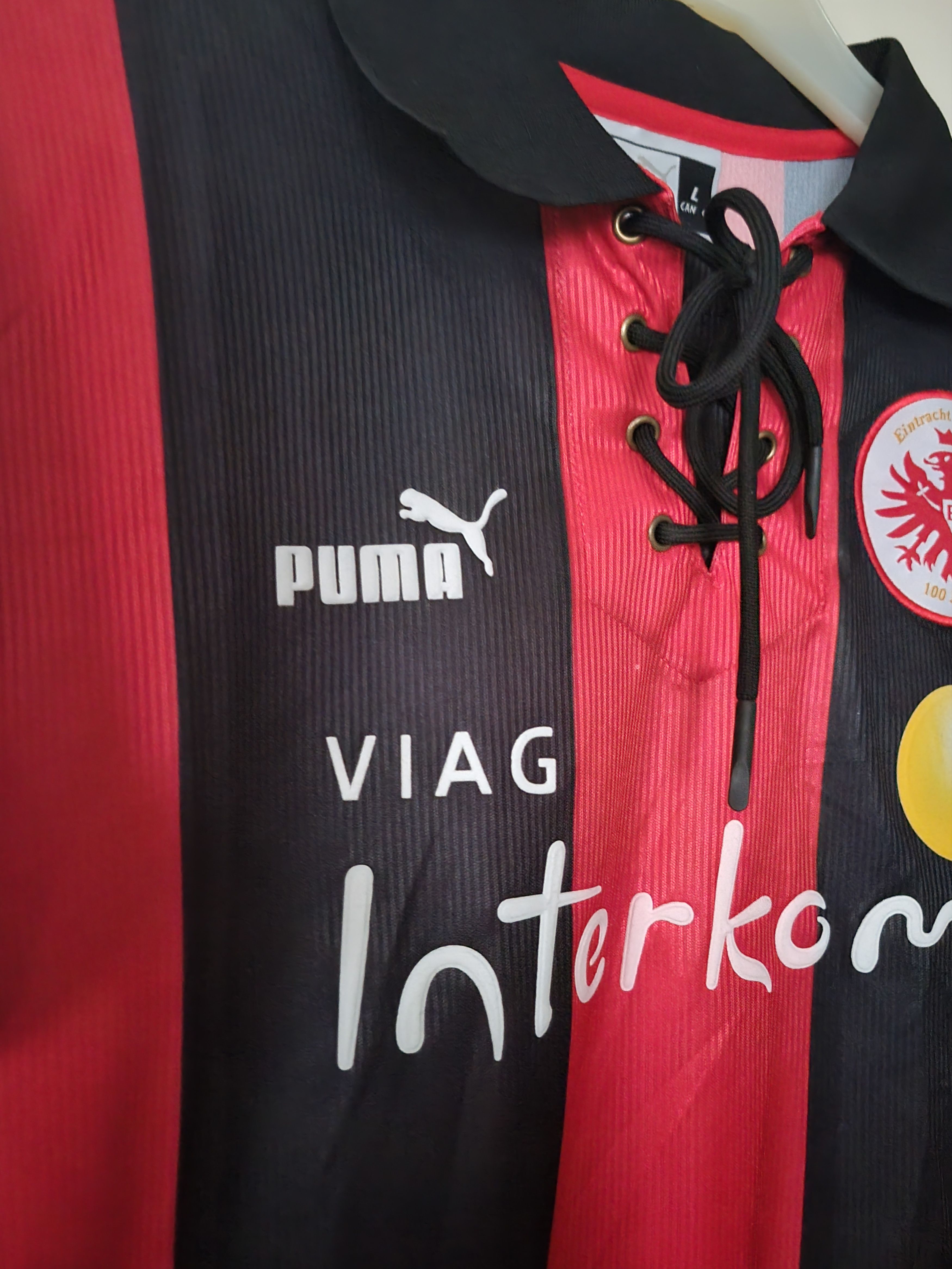 Other Eintracht Frankfurt 1998-2000 Fußball vintage Trikot Jersey Size US L / EU 52-54 / 3 - 6 Thumbnail