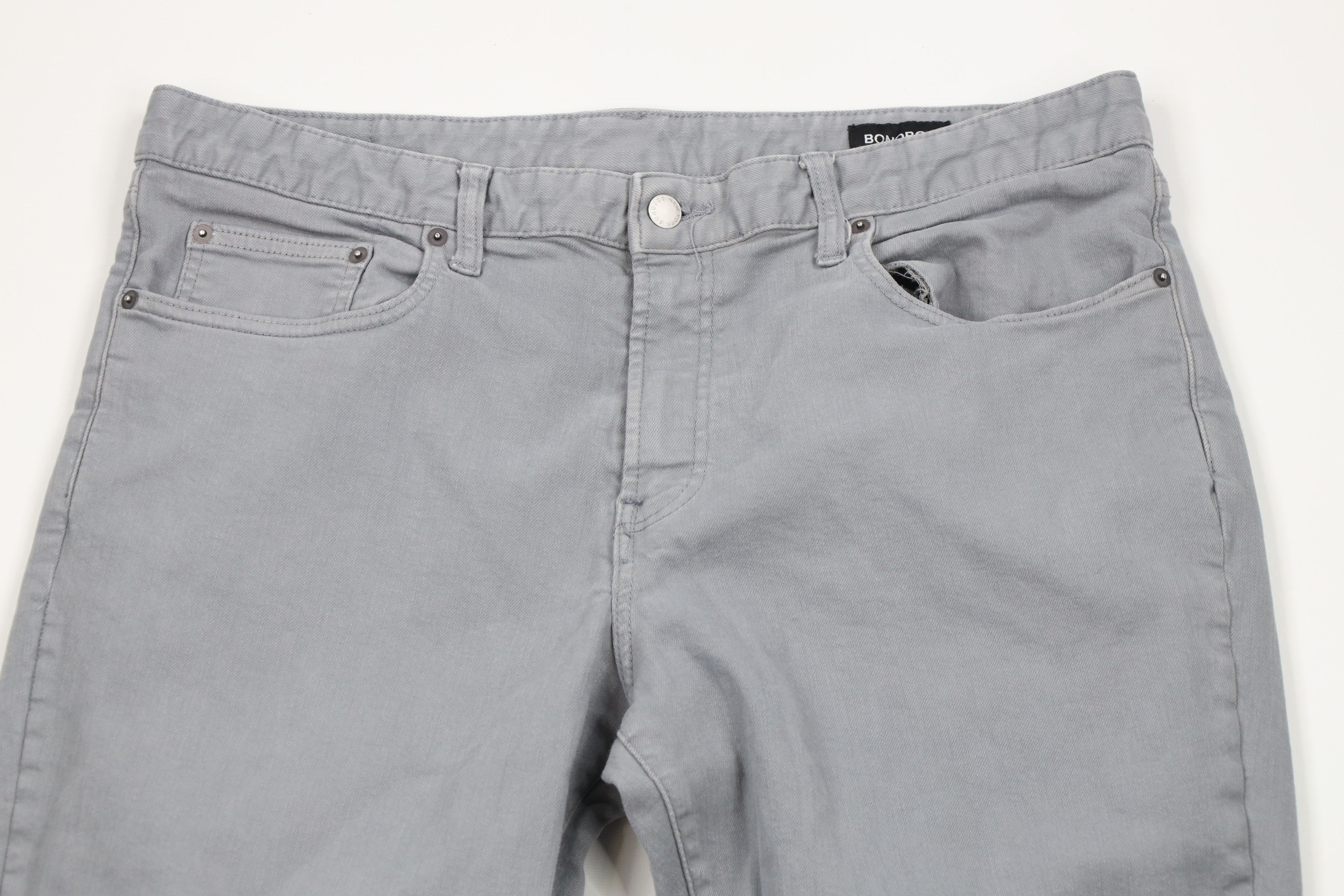 Bonobos × Vintage Bonobos Stretch Slim Tapered Leg Denim Jeans Pants Gray Size US 38 / EU 54 - 2 Thumbnail