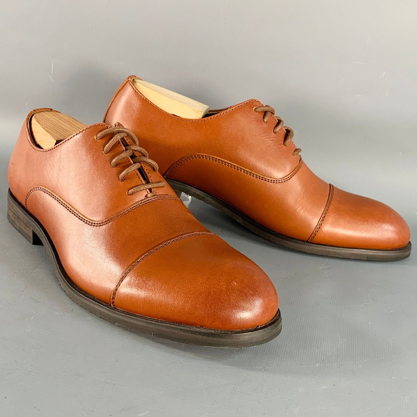 Frye FRYE Size 8.5 Tan Leather Cap Toe Oxford Lace-Up Shoes Size US 8.5 / EU 41-42 - 1 Thumbnail