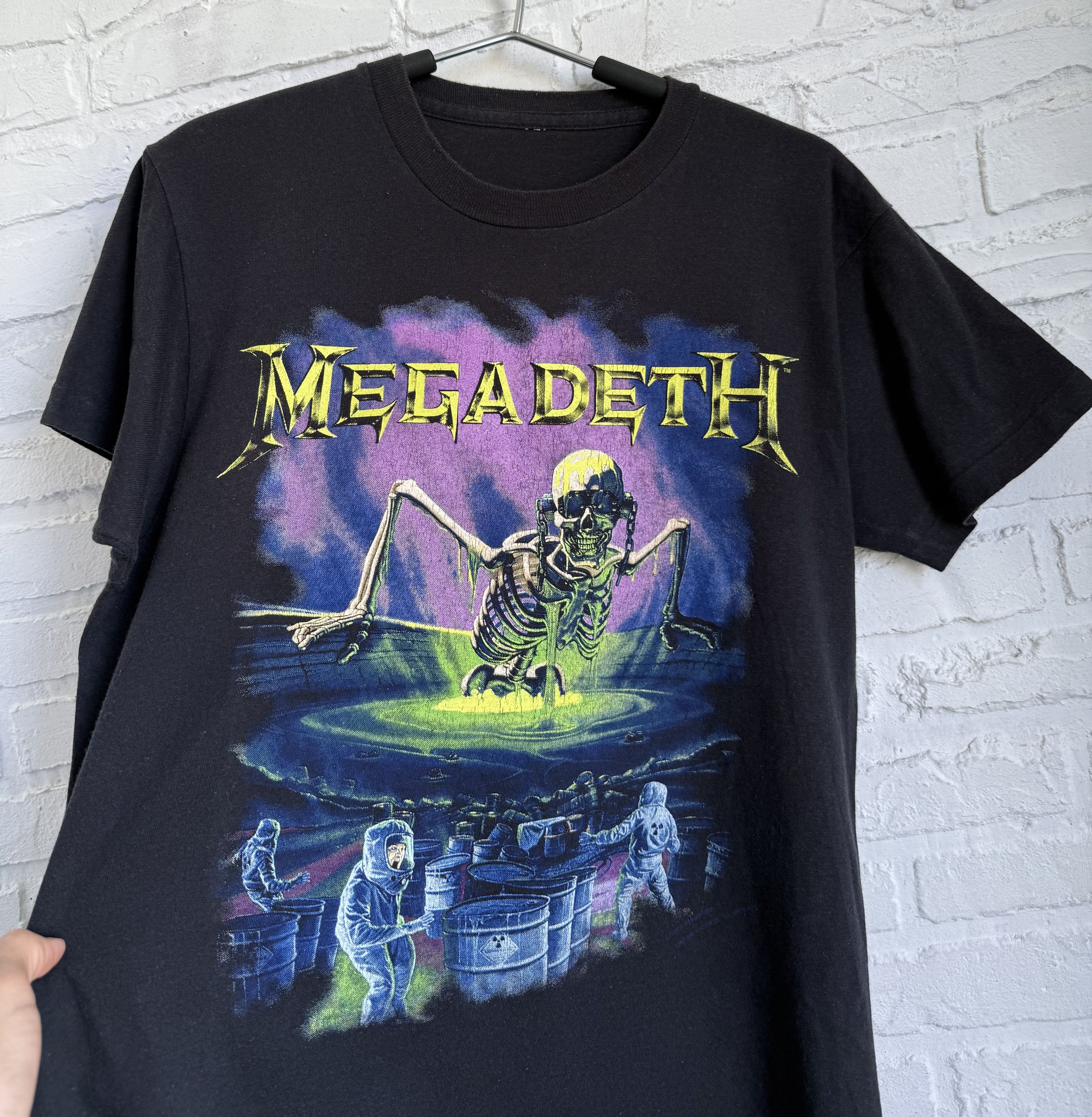 Band Tees Vintage 80s 1989 Megadeth Contaminated t-shirt Size US M / EU 48-50 / 2 - 3 Thumbnail