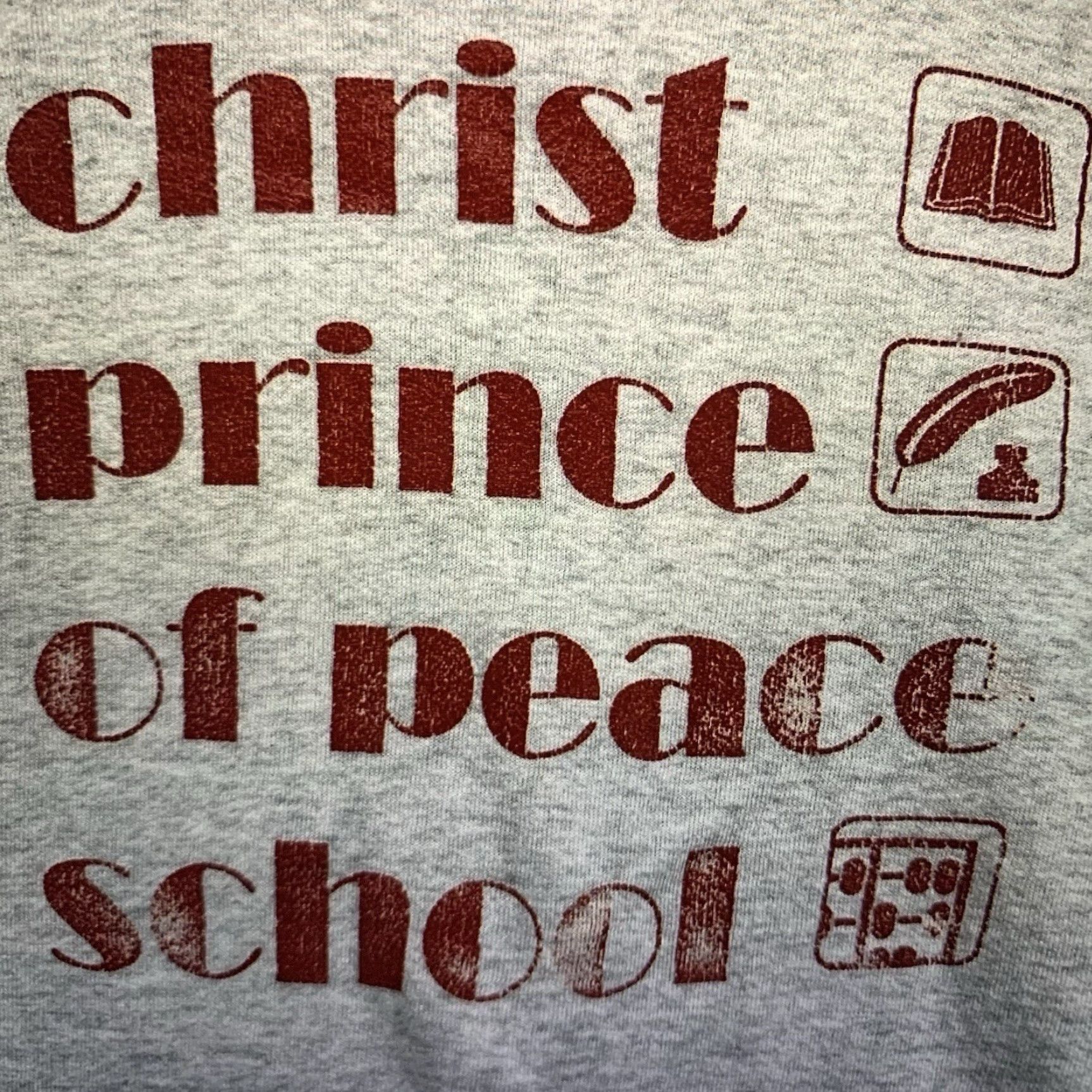 Fruit Of The Loom VINTAGE 90s Sweatshirt Adult Medium Christ Prince Of Peace School Retro Obscure Size US M / EU 48-50 / 2 - 3 Thumbnail