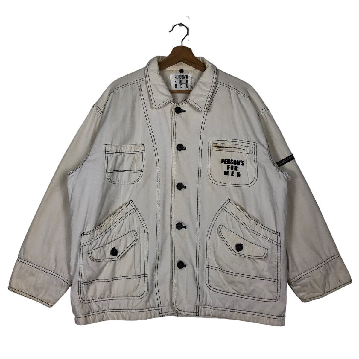 Issey Miyake 🔥90’s VINTAGE BOMBER JACKET PERSON FOR MEN JAPAN BIG LOGO Size US M / EU 48-50 / 2 - 2 Thumbnail