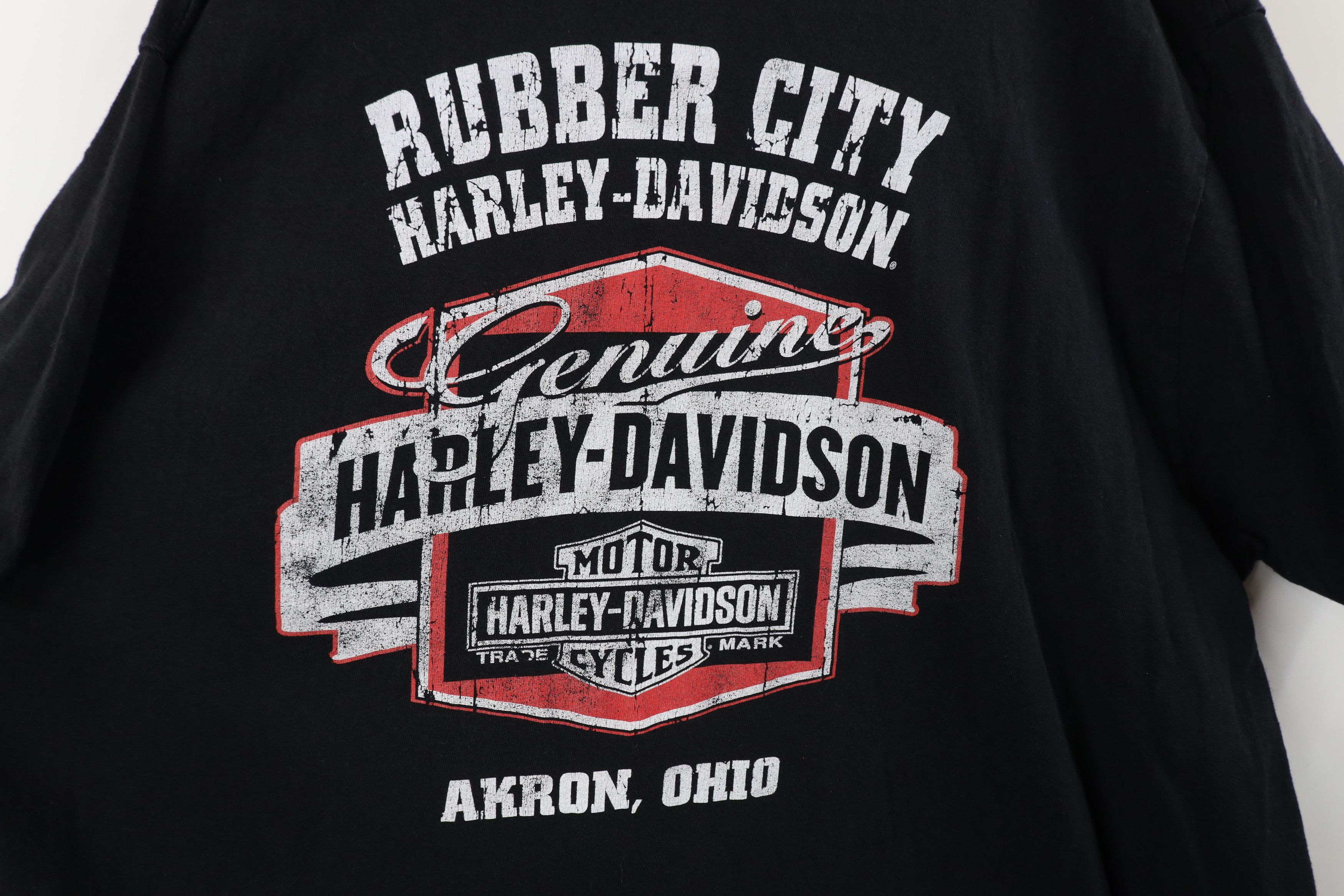 Harley Davidson × Vintage Y2K Harley Davidson Big Logo USA Flag Short Sleeve T-Shirt Size US XXL / EU 58 / 5 - 11 Thumbnail