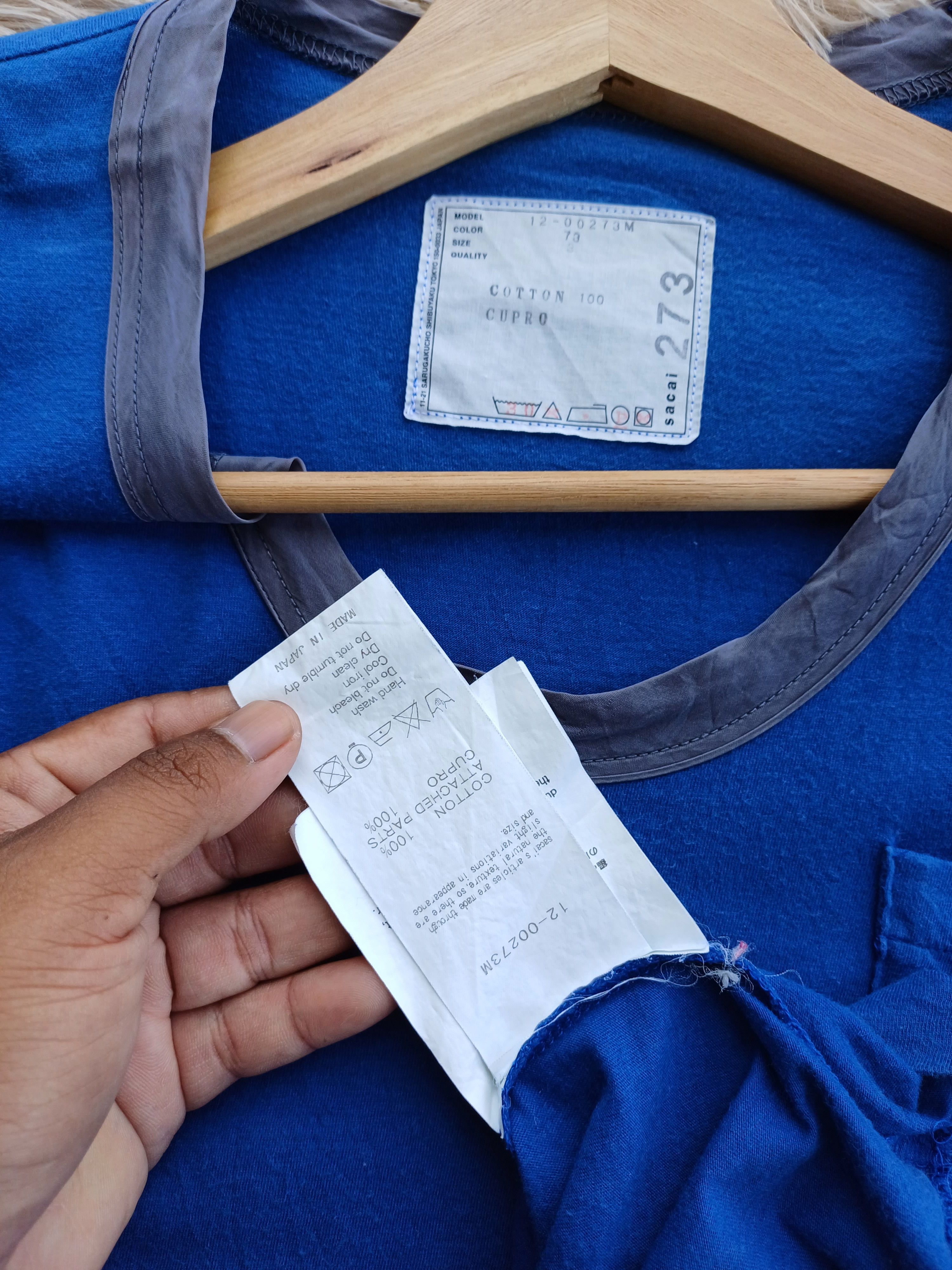Sacai Vintage Sacai Plain Rare Design Tshirt Size US M / EU 48-50 / 2 - 9 Thumbnail