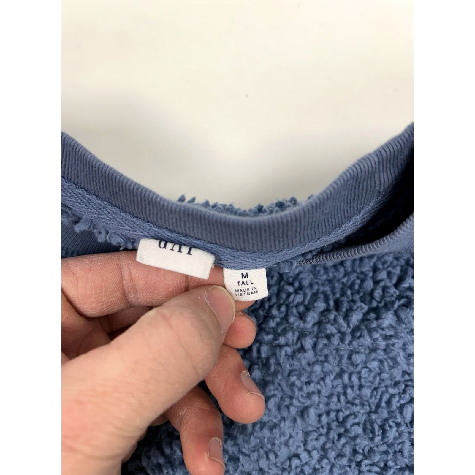 Gap Gap Fleece Pullover Crewneck Sweater Sweatshirt Women’s Medium Tall Style Blueish Gray Size M / US 6-8 / IT 42-44 - 3 Thumbnail