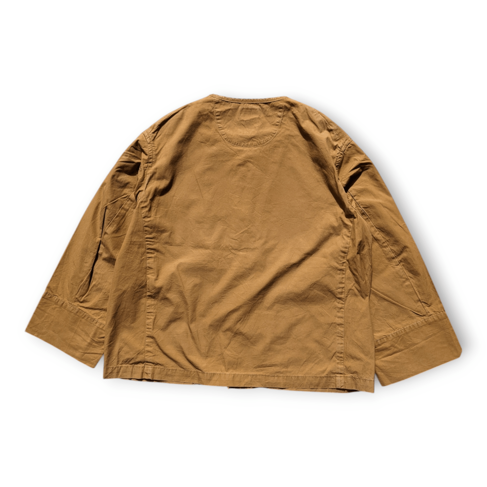 Danton Danton Brown Collarless Light Weight Chore Jacket Size XS / US 0-2 / IT 36-38 - 5 Thumbnail