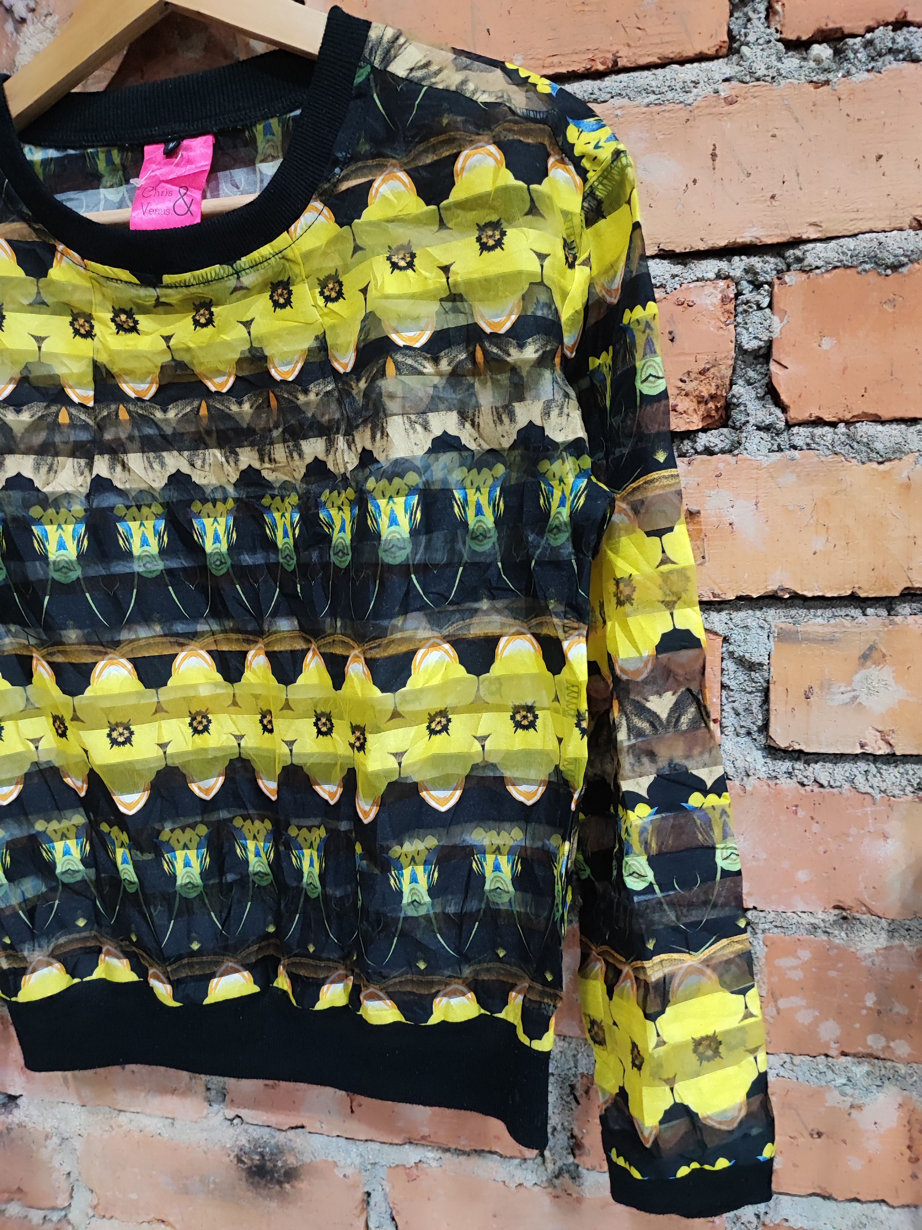 Japanese Brand CHRIS & VENUS TRANSPARENT PRINTED SHIRT Size S / US 4 / IT 40 - 3 Thumbnail