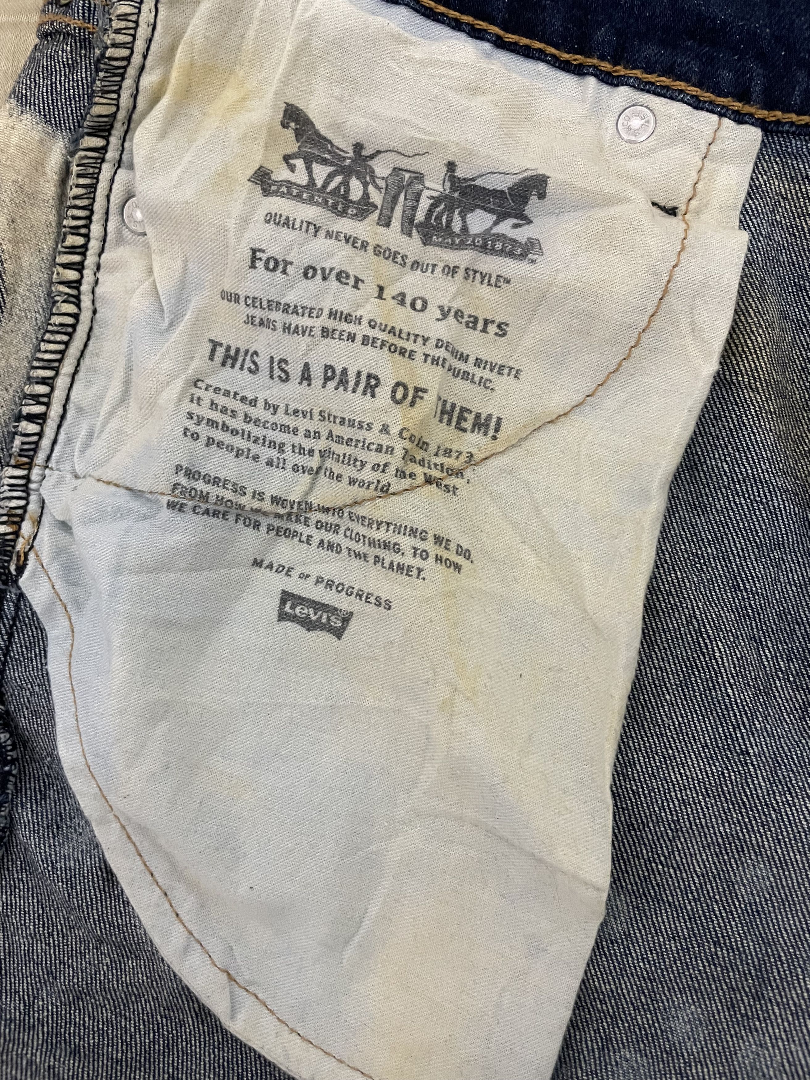Vintage Vintage Levis Acidwash x Vintage Size US 35 - 6 Thumbnail