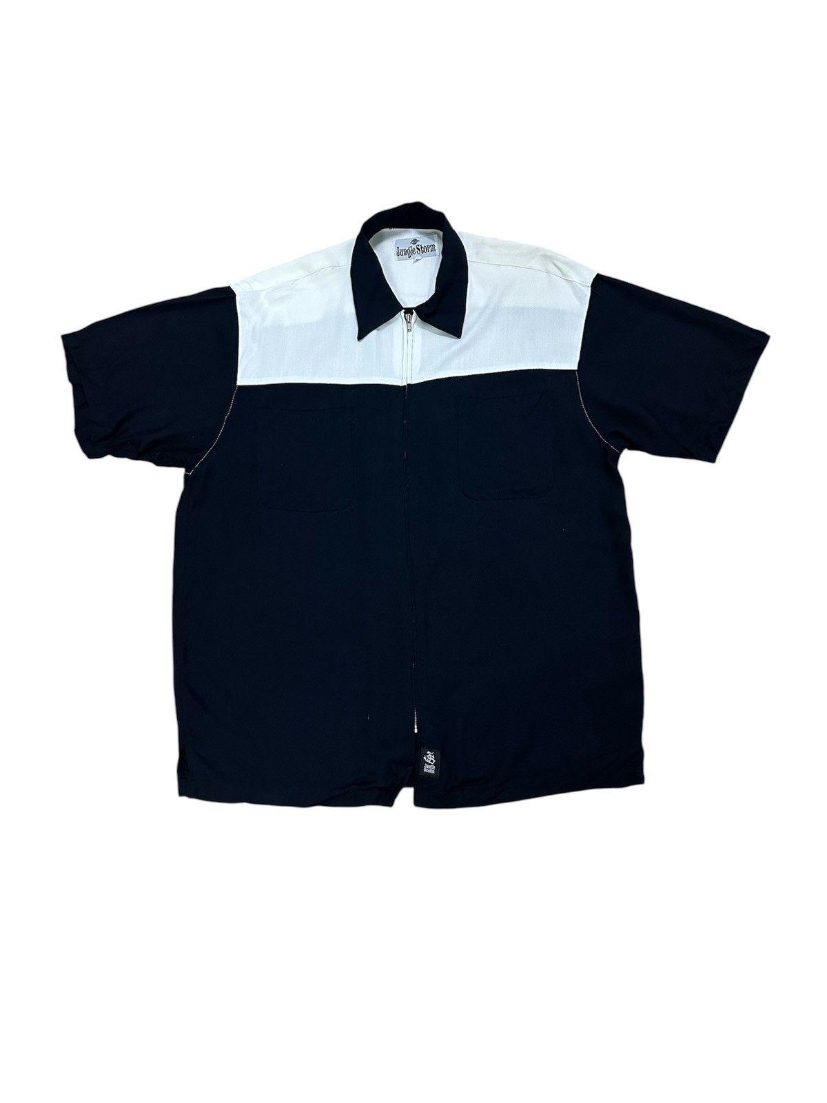 Beauty Beast × Japanese Brand Rare Jungle Storm Double Pocket Zipper Work Silk Shirt Size US M / EU 48-50 / 2 - 1 Thumbnail