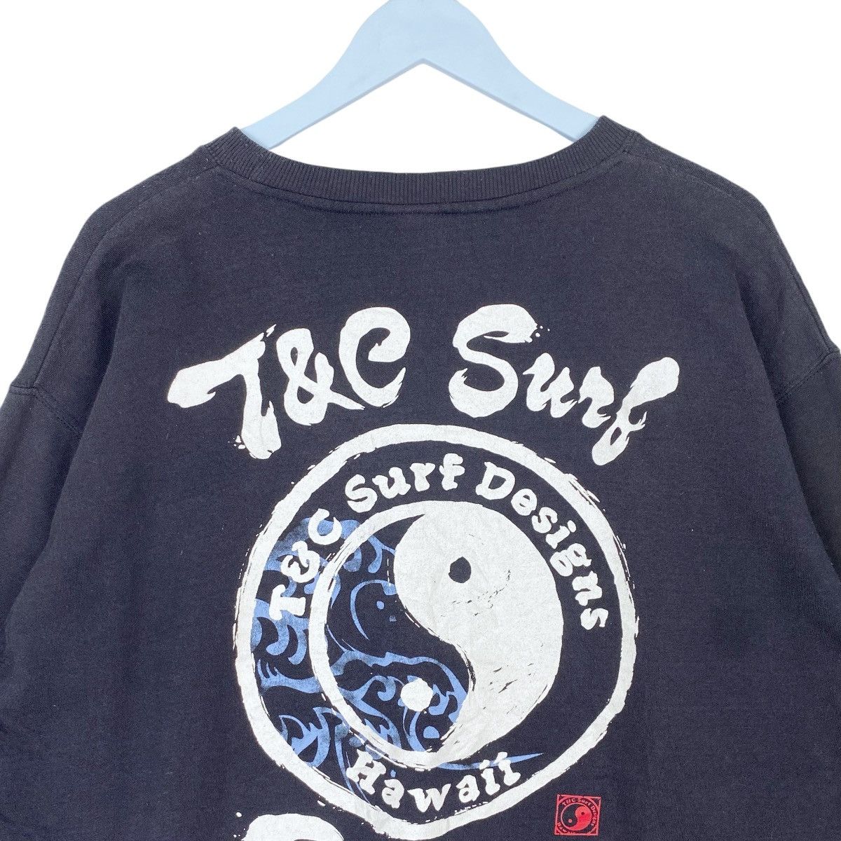 Designer × Vintage T & C Surf Design Hawaii Sweatshirt Crewneck Pullover Jumper Size US XL / EU 56 / 4 - 2 Thumbnail