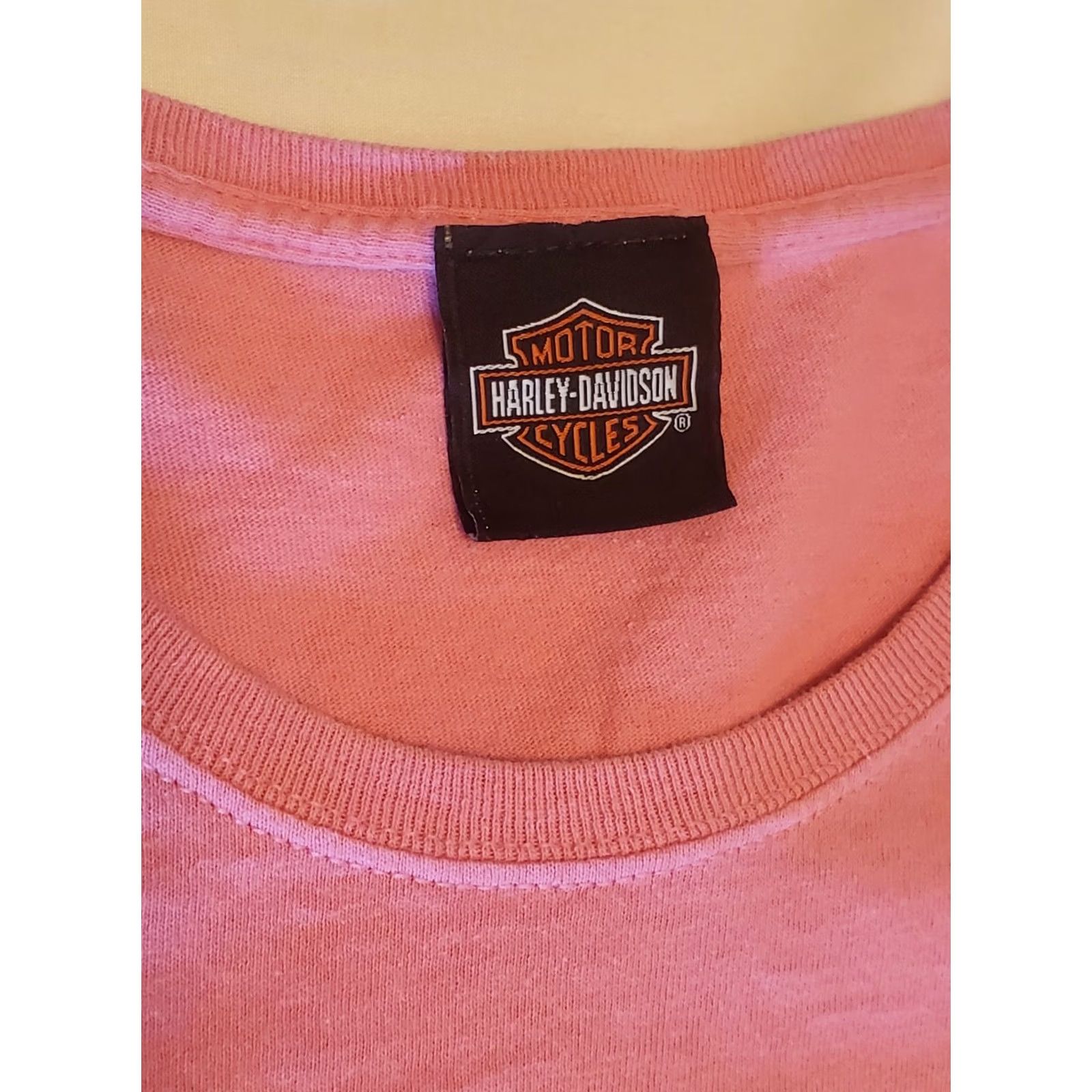Harley Davidson VINTAGE Harley Davidson Womens T Shirt Pink Sz M Biker Logo Moto Street 90s Size M / US 6-8 / IT 42-44 - 4 Thumbnail