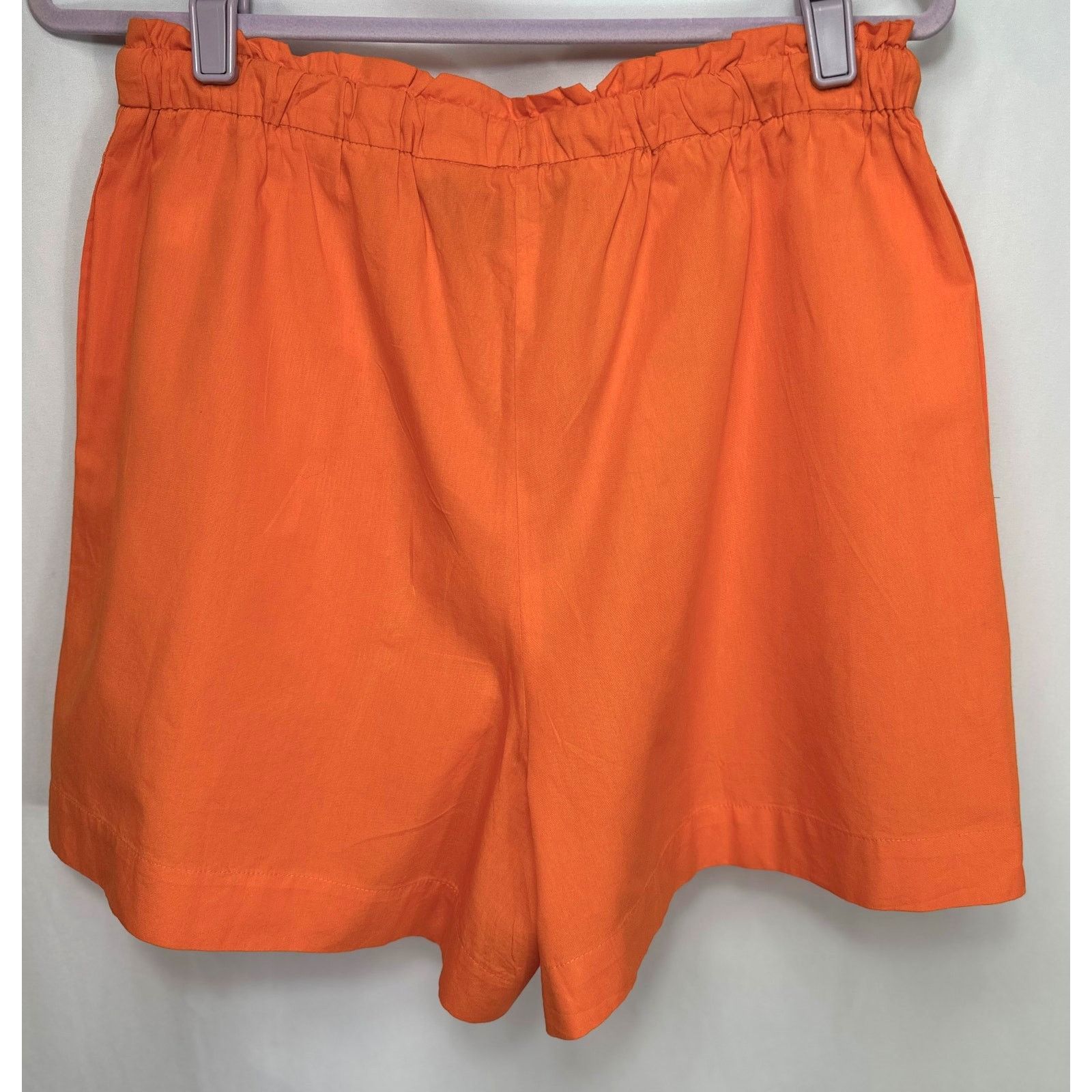 PIOMBO Piombo Drawstring Cotton Shorts with Pockets Orange size L Size 32" / US 10 / IT 46 - 11 Thumbnail