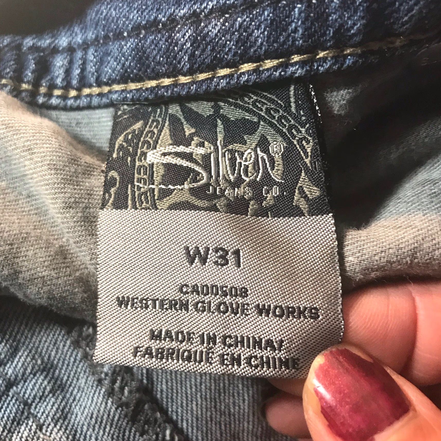 Silver Jeans Co. Vintage Silver Jeans Co. Women's Capri Pants Low Rise Distressed Embroidered Logo Cotton Blue Size 31 Size 24" / US 00 / IT 34 - 7 Thumbnail