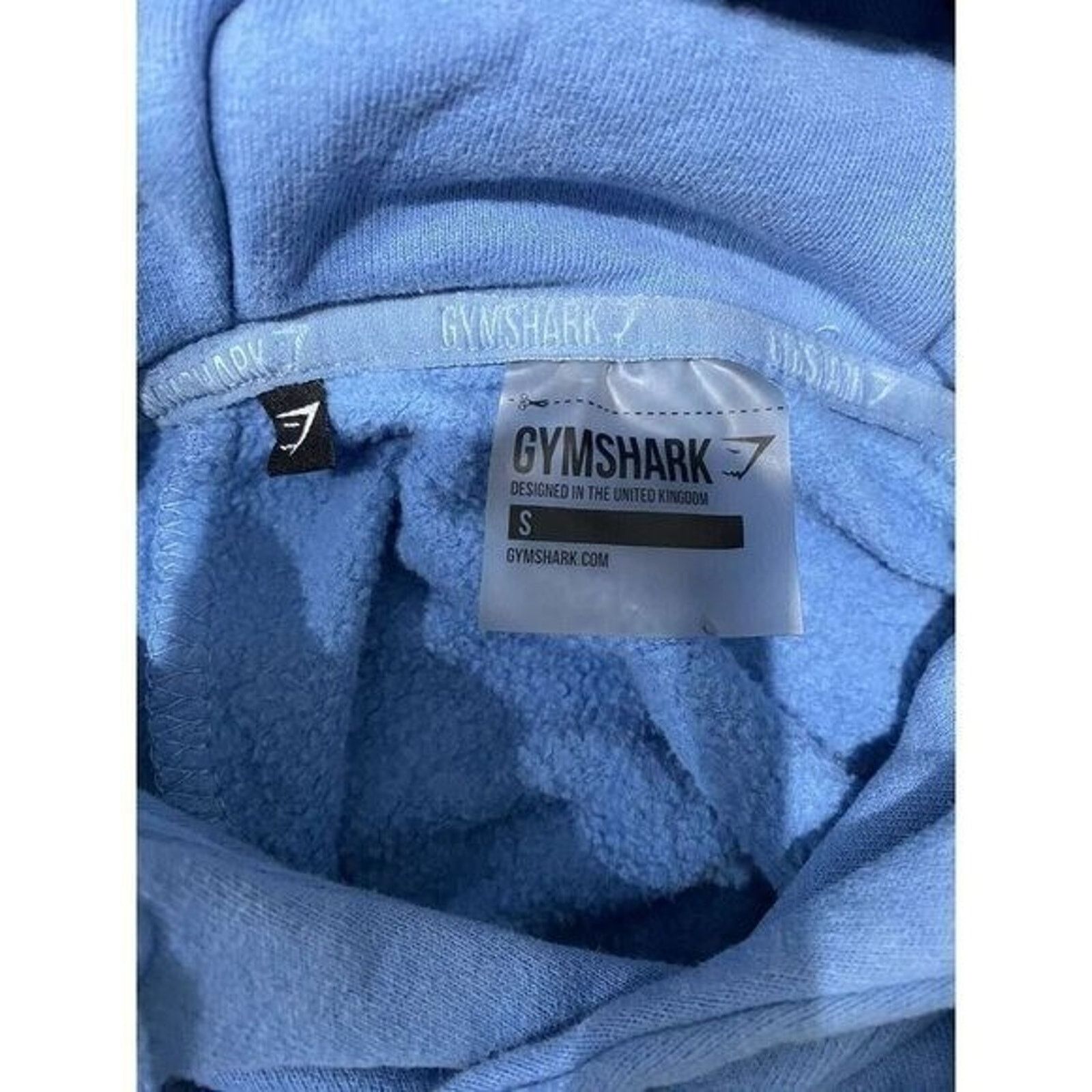 Gymshark Gymshark Women Cropped Hoodie Blue Y2K Size Small A001395 Size S / US 4 / IT 40 - 6 Thumbnail