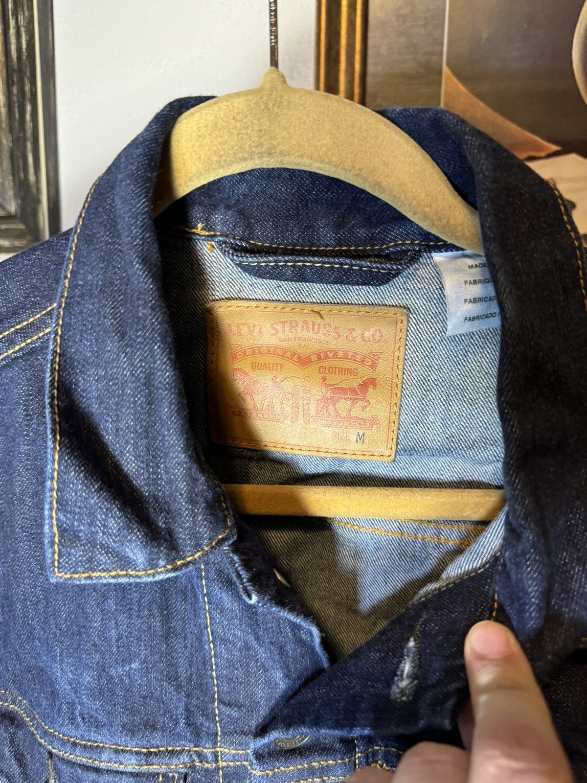 Levi's Levi’s Dark Blue Denim Jacket Size US M / EU 48-50 / 2 - 3 Thumbnail