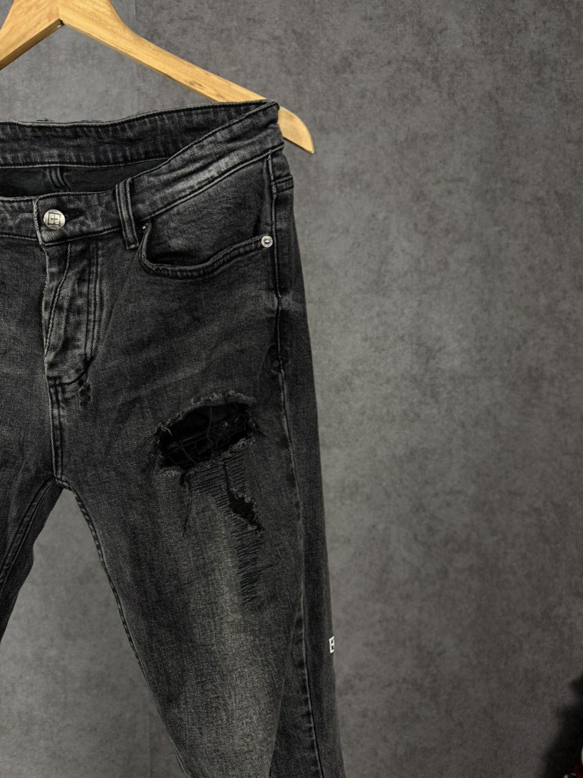 Ksubi Ksubi Japanese designer distressed denim jeans Size US 31 - 2 Thumbnail