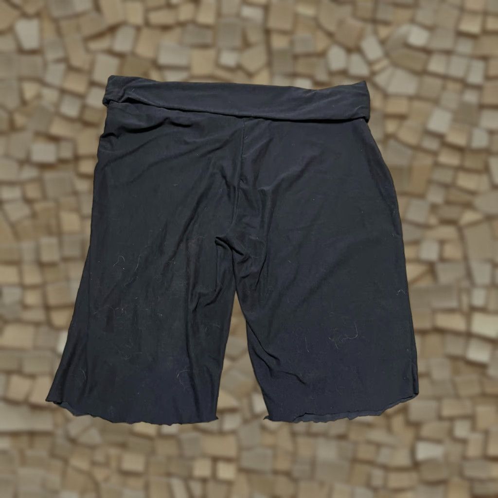 Vintage Bobbie Brooks Shorts Women's 3X Black Pull On Casual Flat Front Cut Legs Womens Size 40" / US 18 - 1 Thumbnail