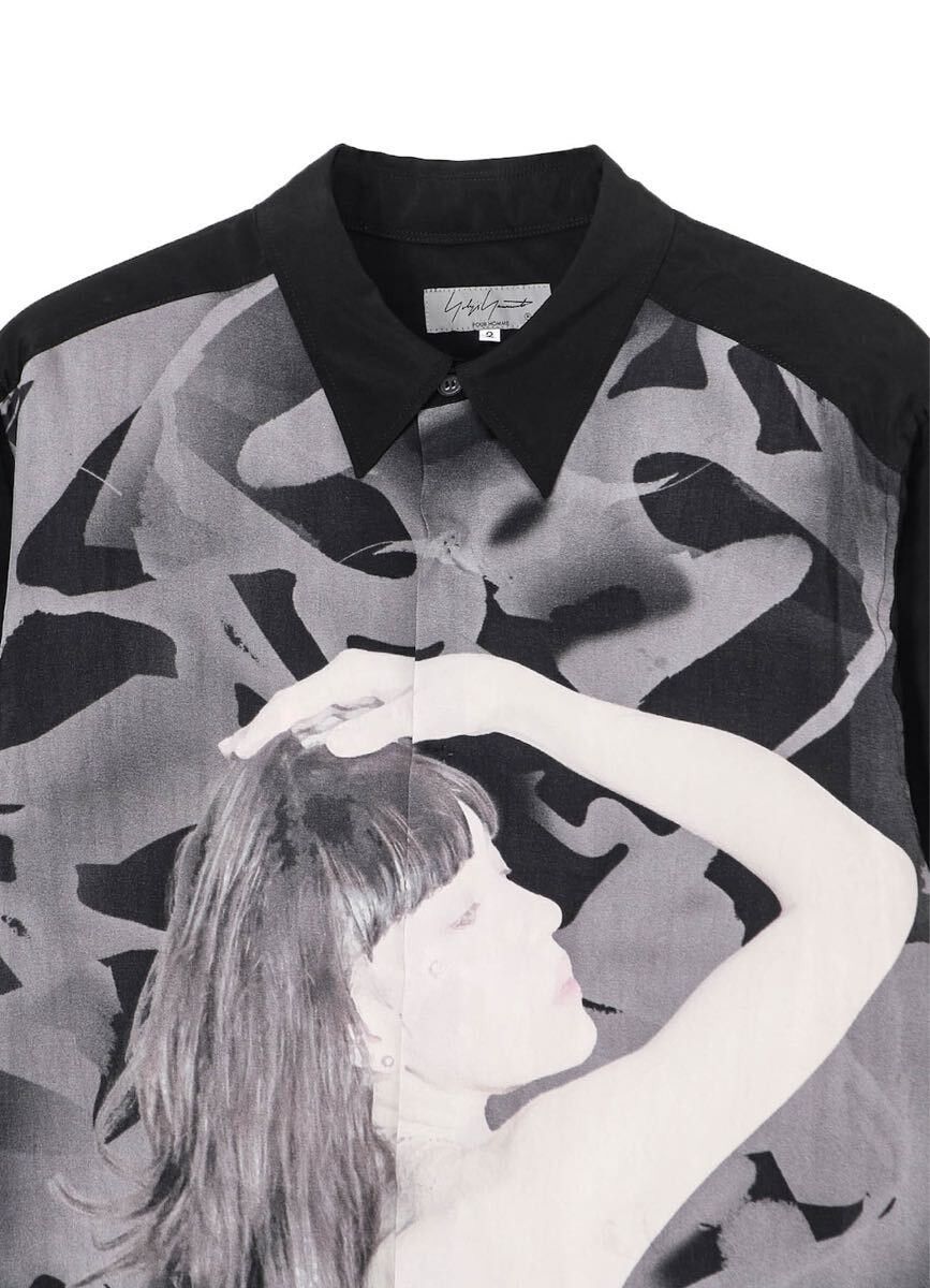 Yohji Yamamoto AW24 Pour Homme Shirt Long Printed Shirt Size US L / EU 52-54 / 3 - 4 Thumbnail