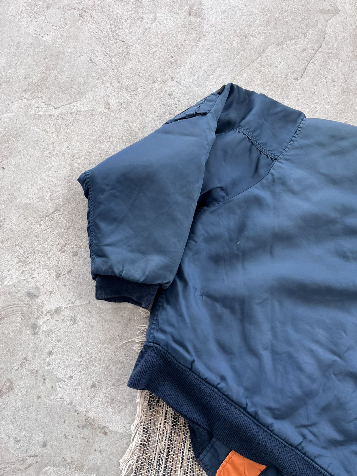 Alpha Industries Vintage Alpha Industries style Faded Blue Bomber Jacket Y2K Size US M / EU 48-50 / 2 - 16 Thumbnail
